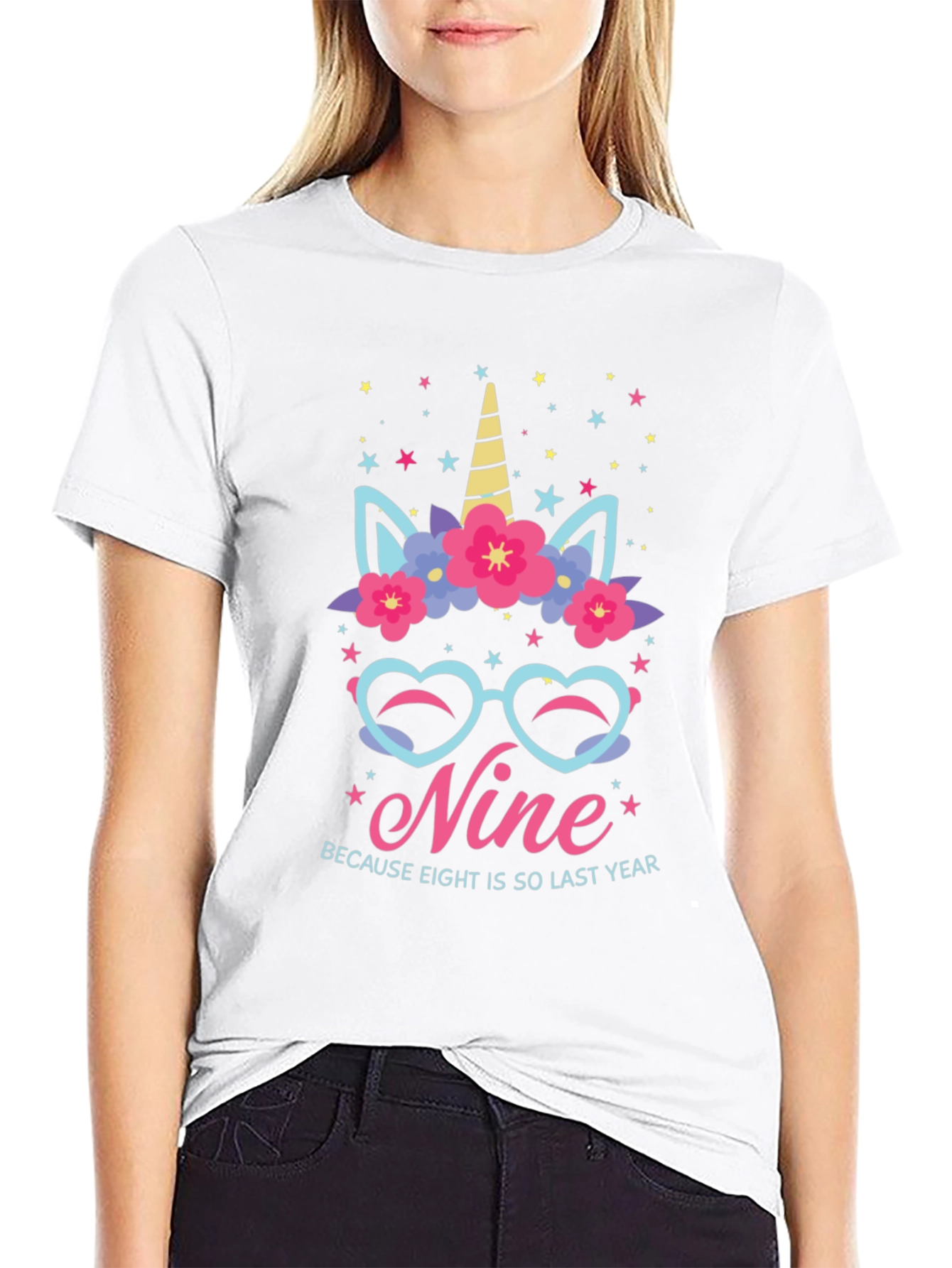 Nine Birthday Unicorn T-Shirt