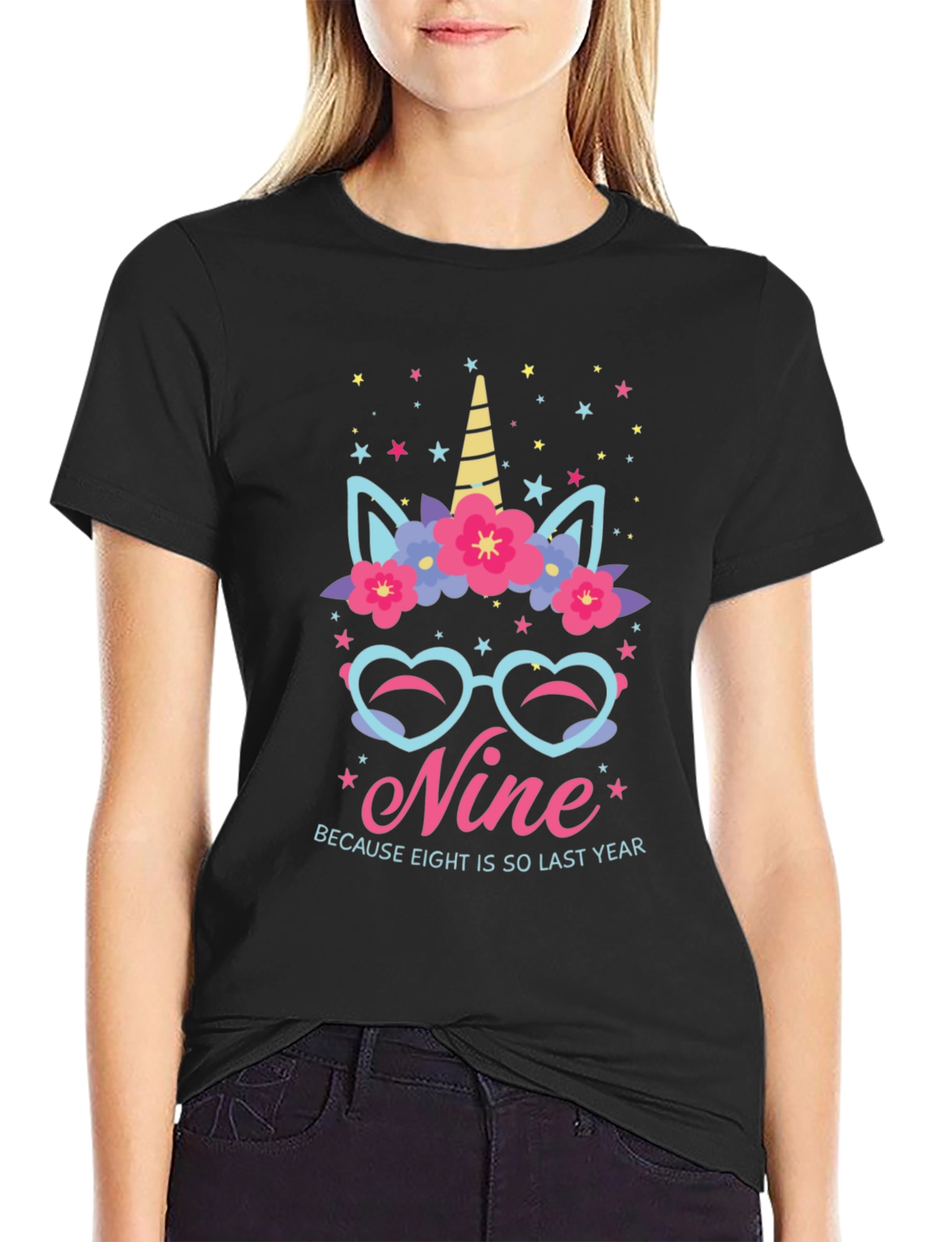 Nine Birthday Unicorn T-Shirt