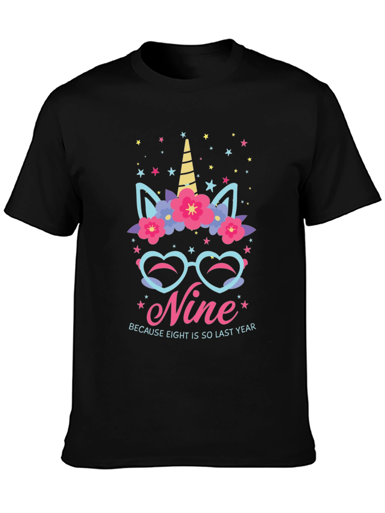 Nine Birthday Unicorn T-Shirt