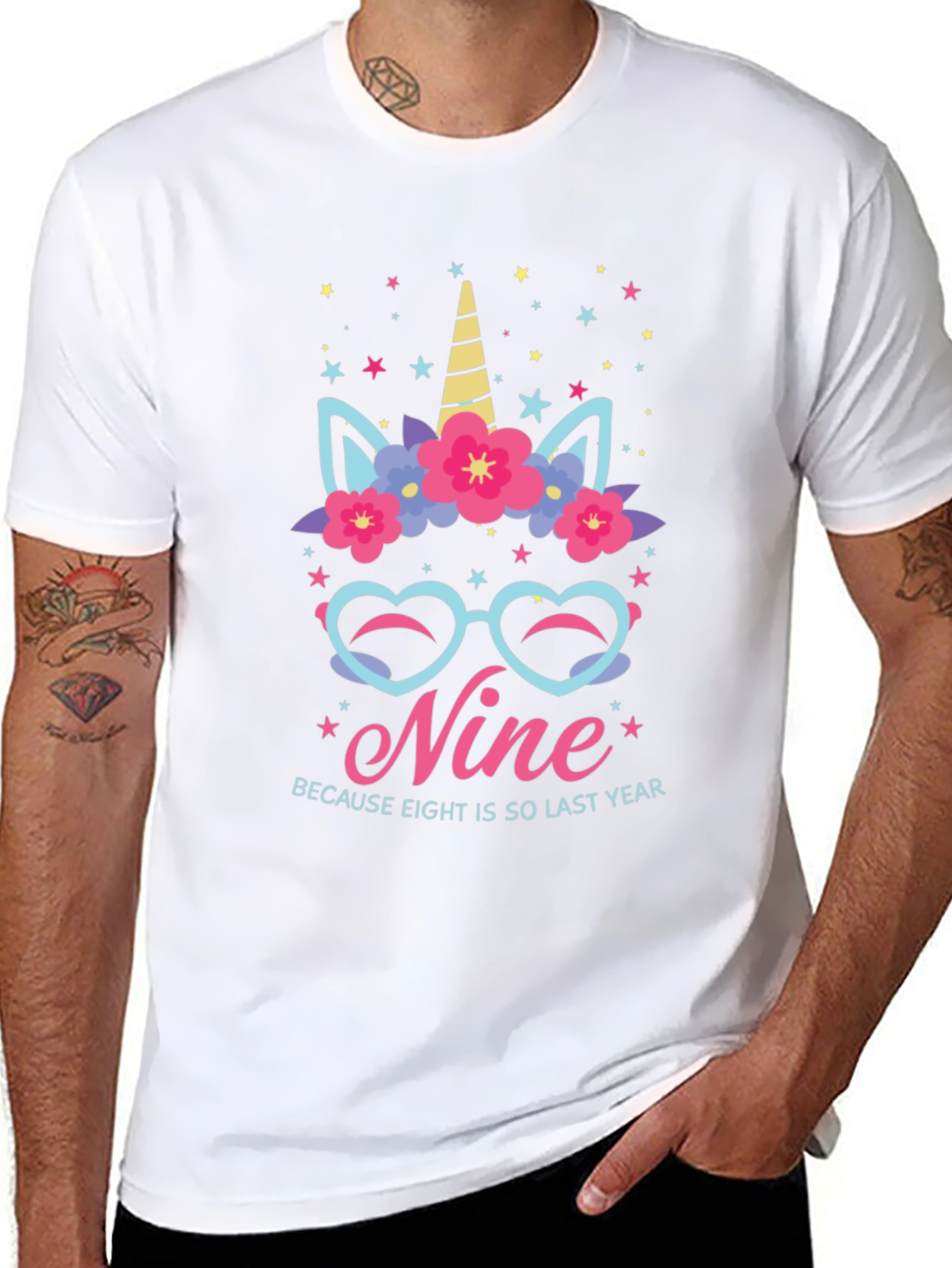 Nine Birthday Unicorn T-Shirt
