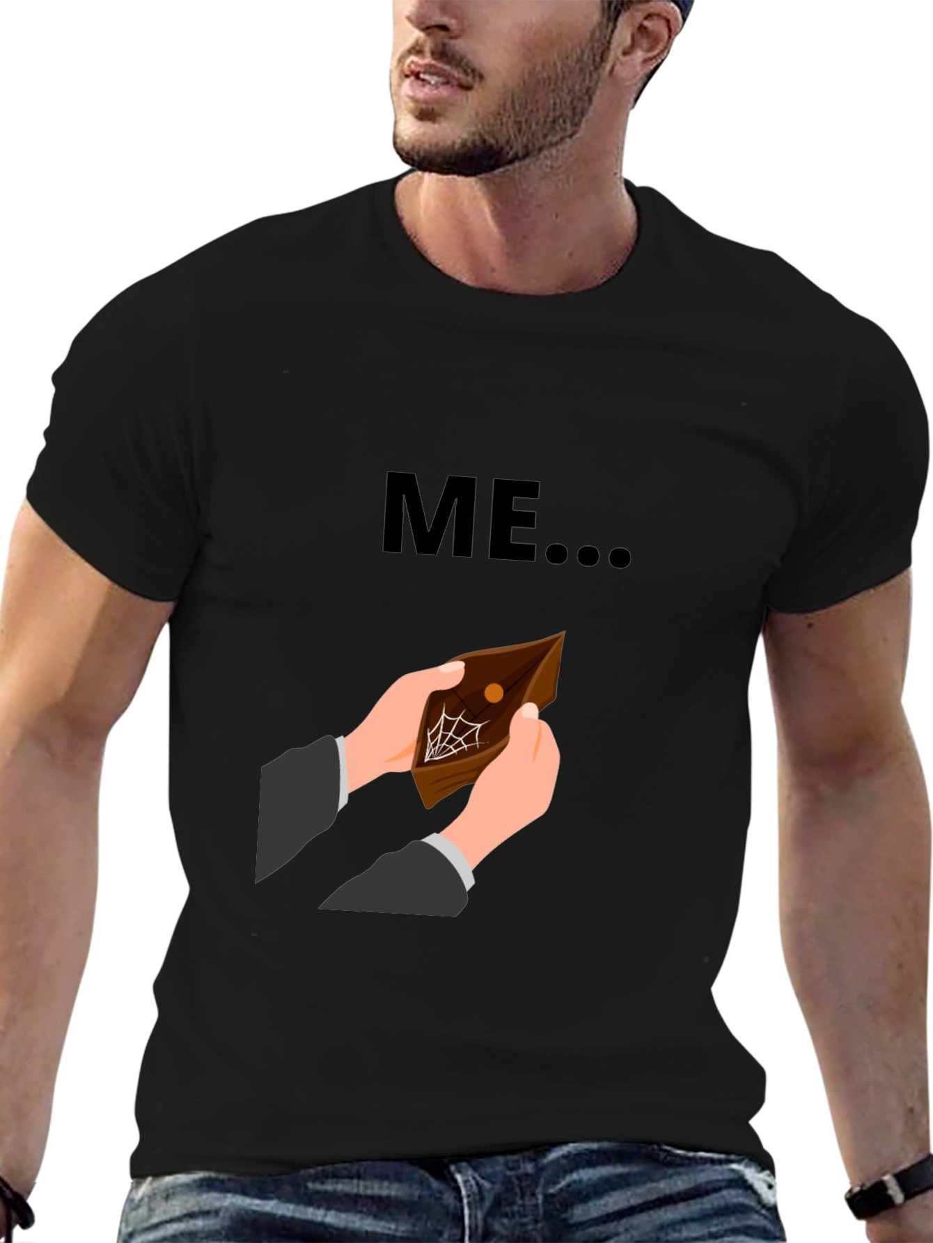 Funny ME Empty Wallet Graphic T-Shirt