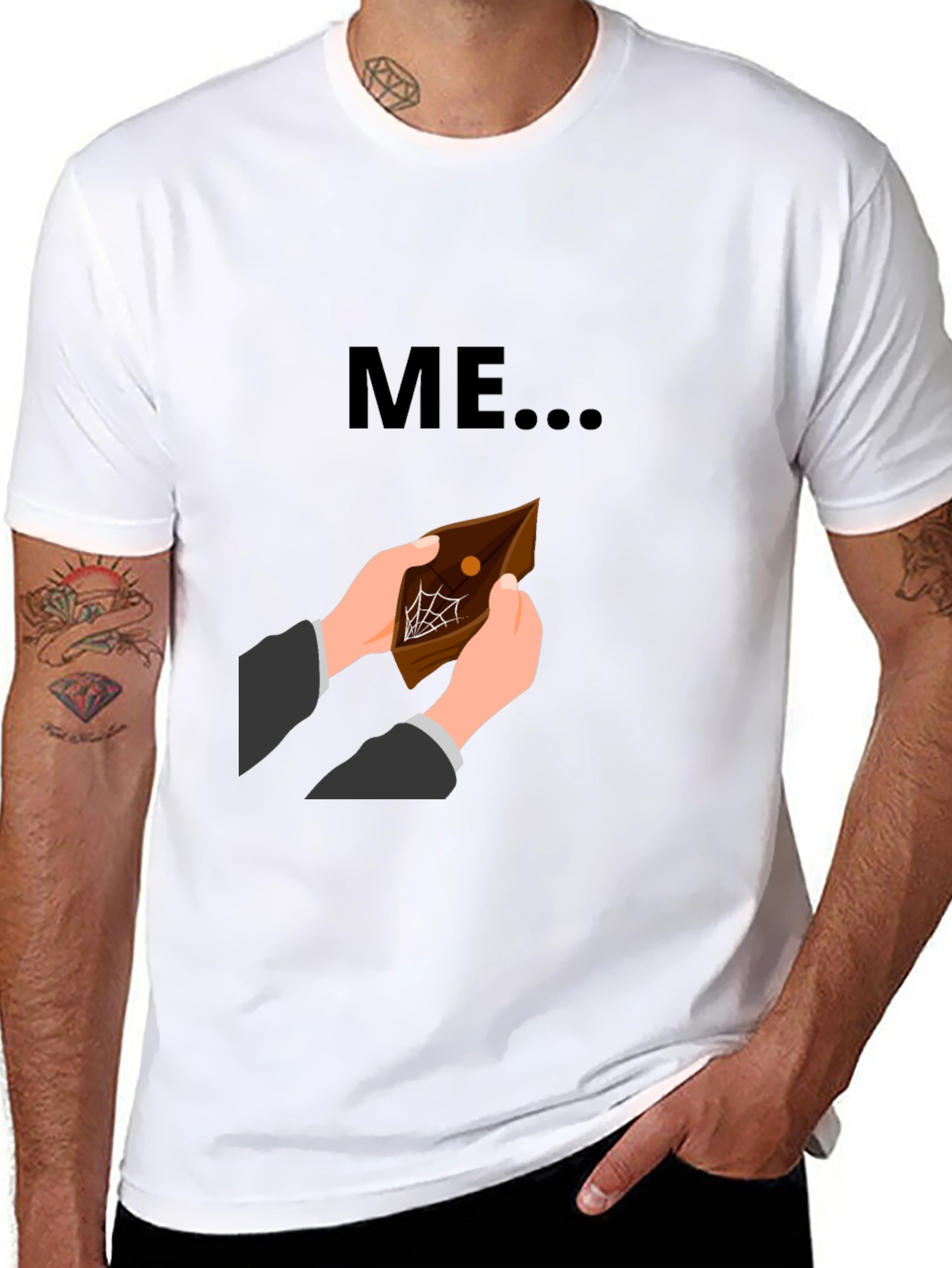 Funny ME Empty Wallet Graphic T-Shirt