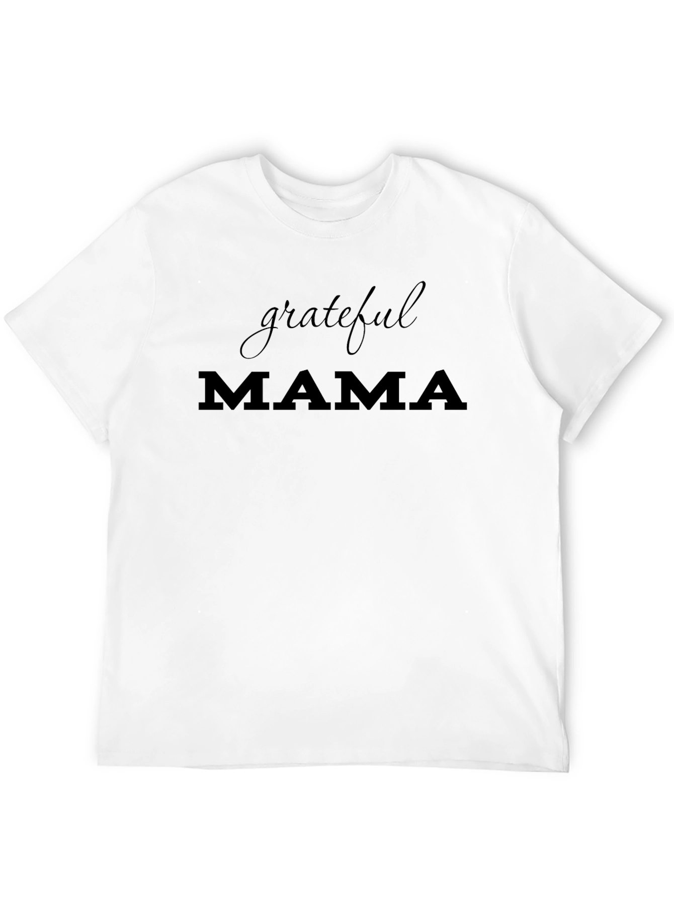 Grateful Mama Black Graphic T-Shirt