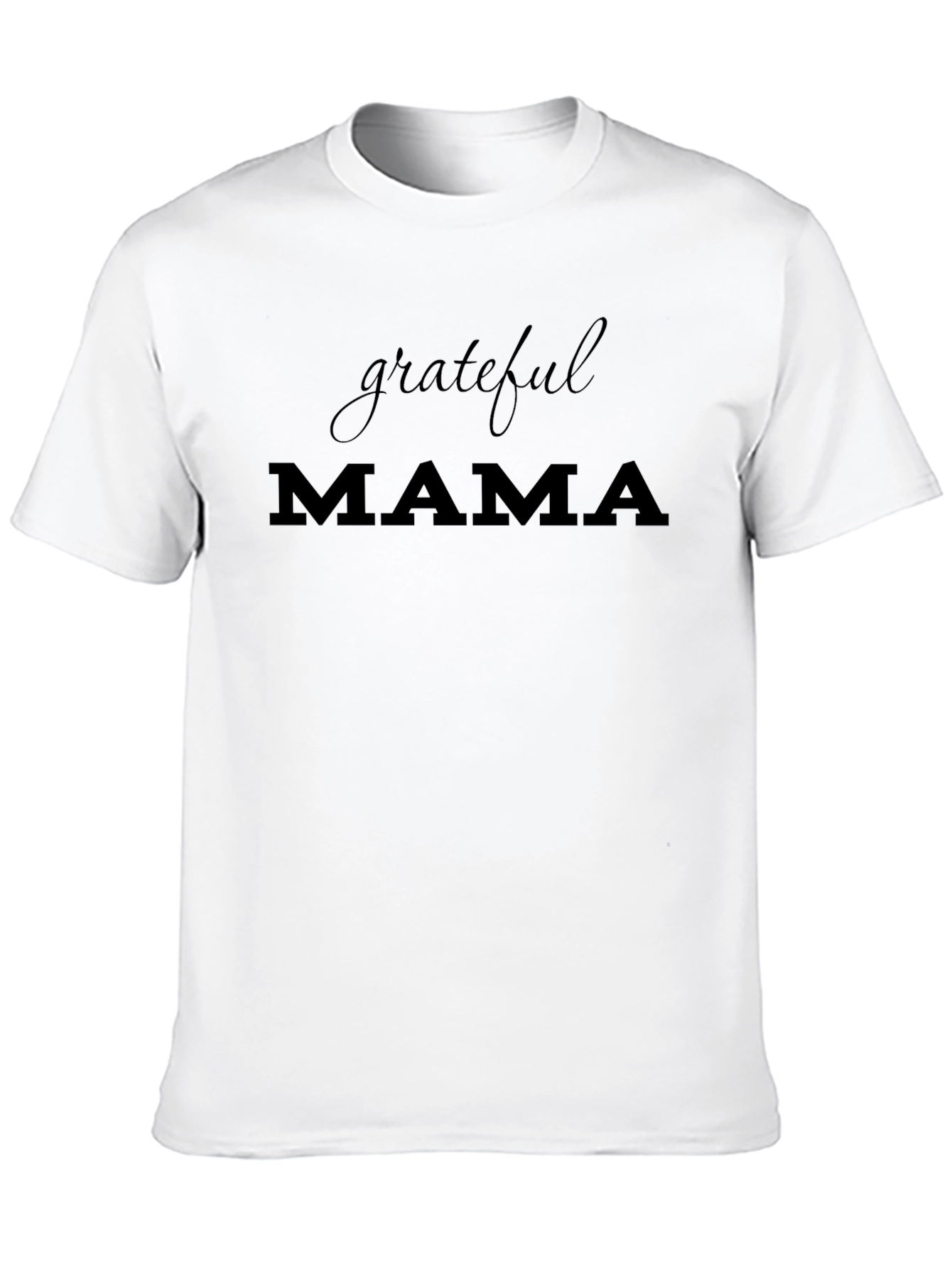 Grateful Mama Black Graphic T-Shirt