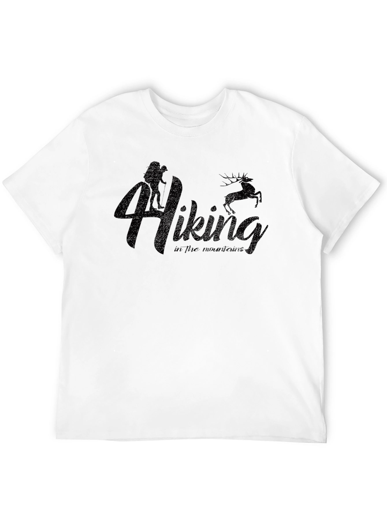 Hiking Adventure Black Graphic T-Shirt