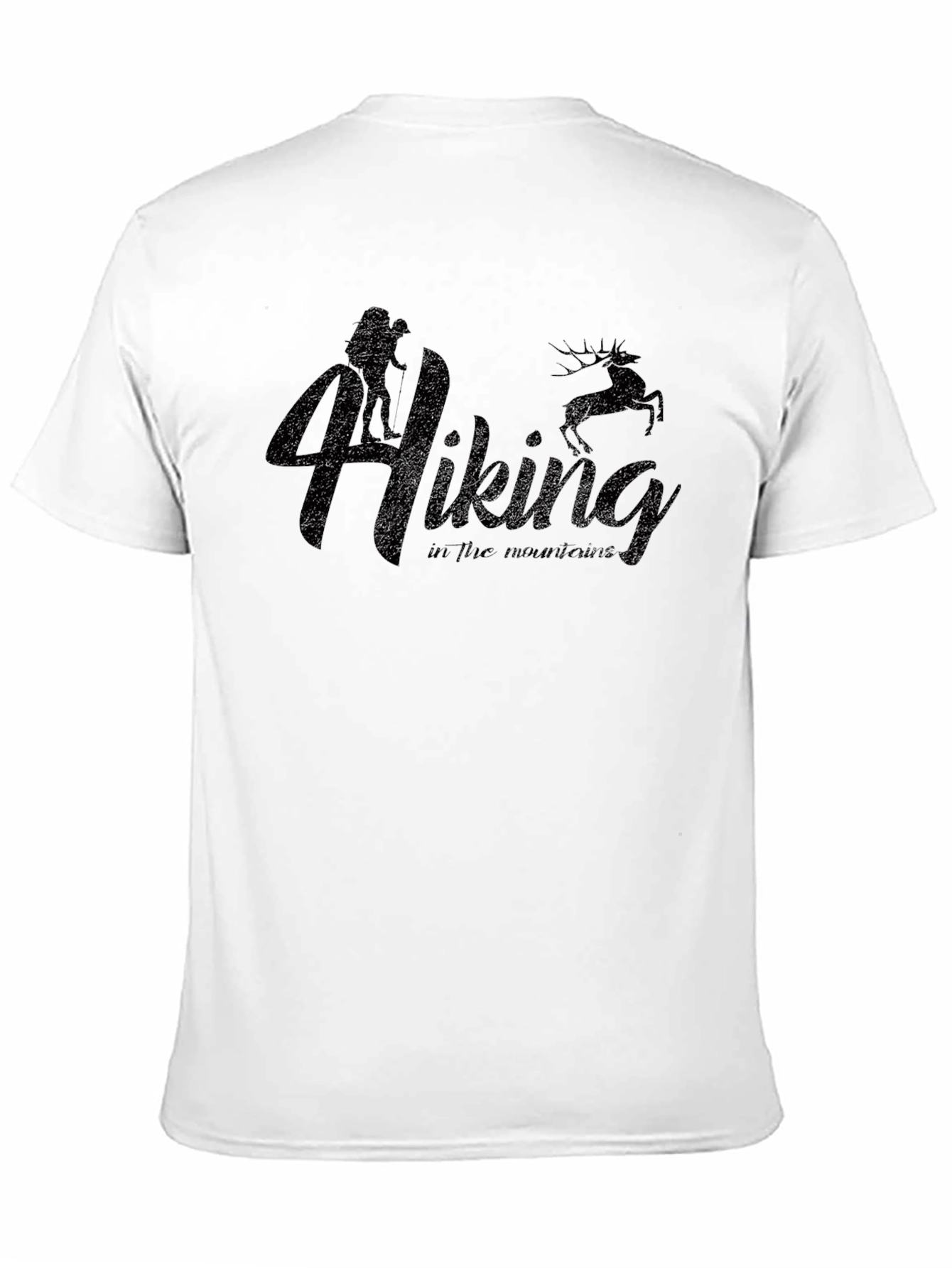 Hiking Adventure Black Graphic T-Shirt