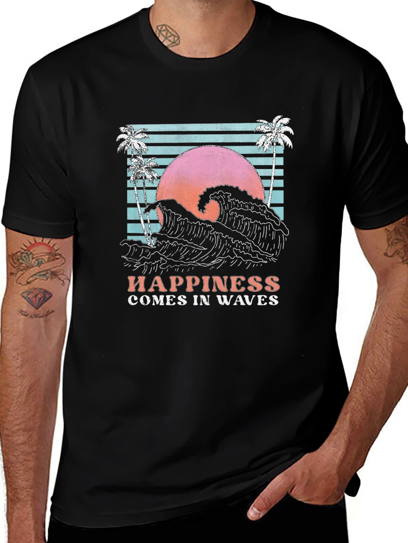 Retro Wave Happiness T-Shirt