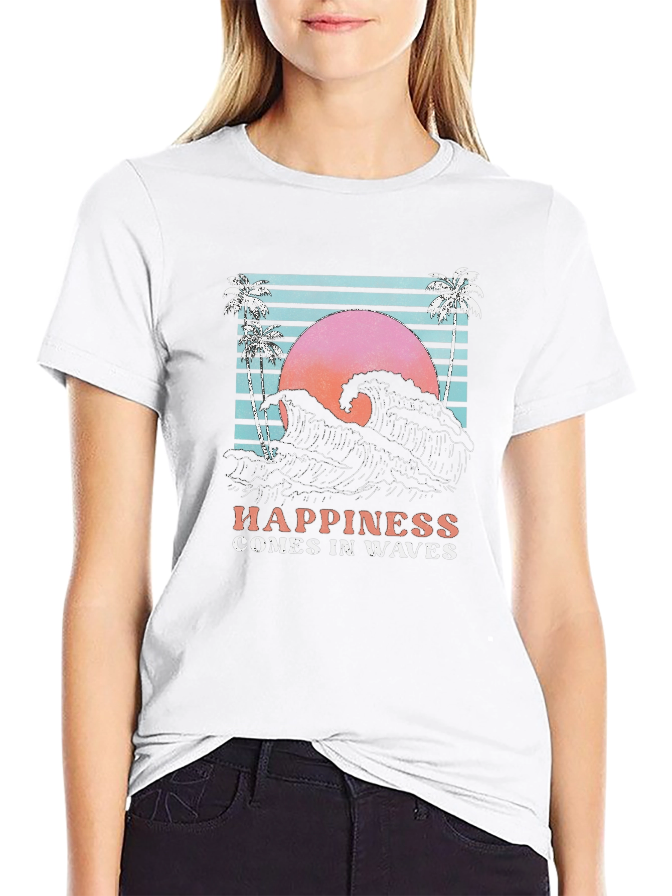 Retro Wave Happiness T-Shirt