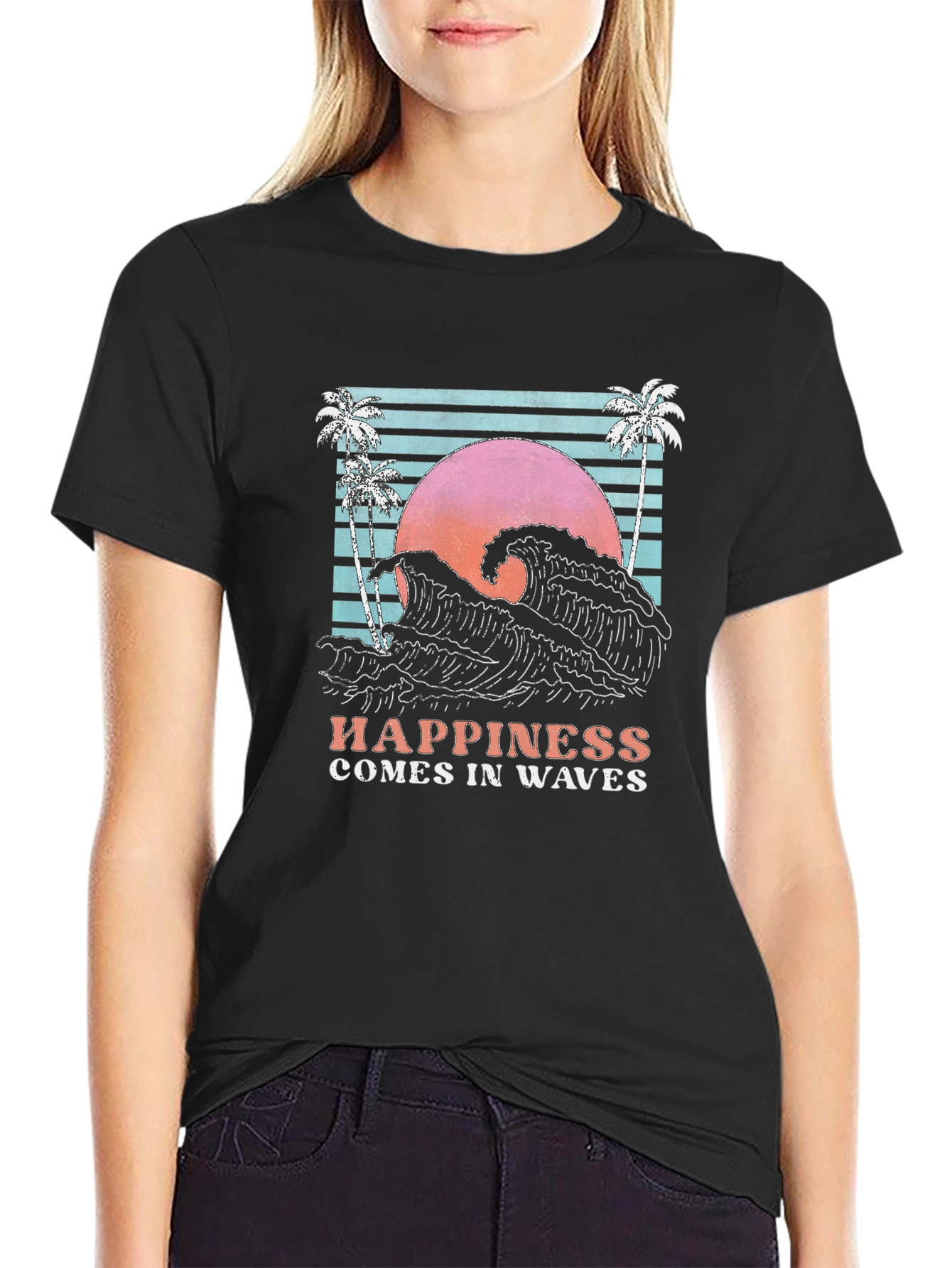 Retro Wave Happiness T-Shirt