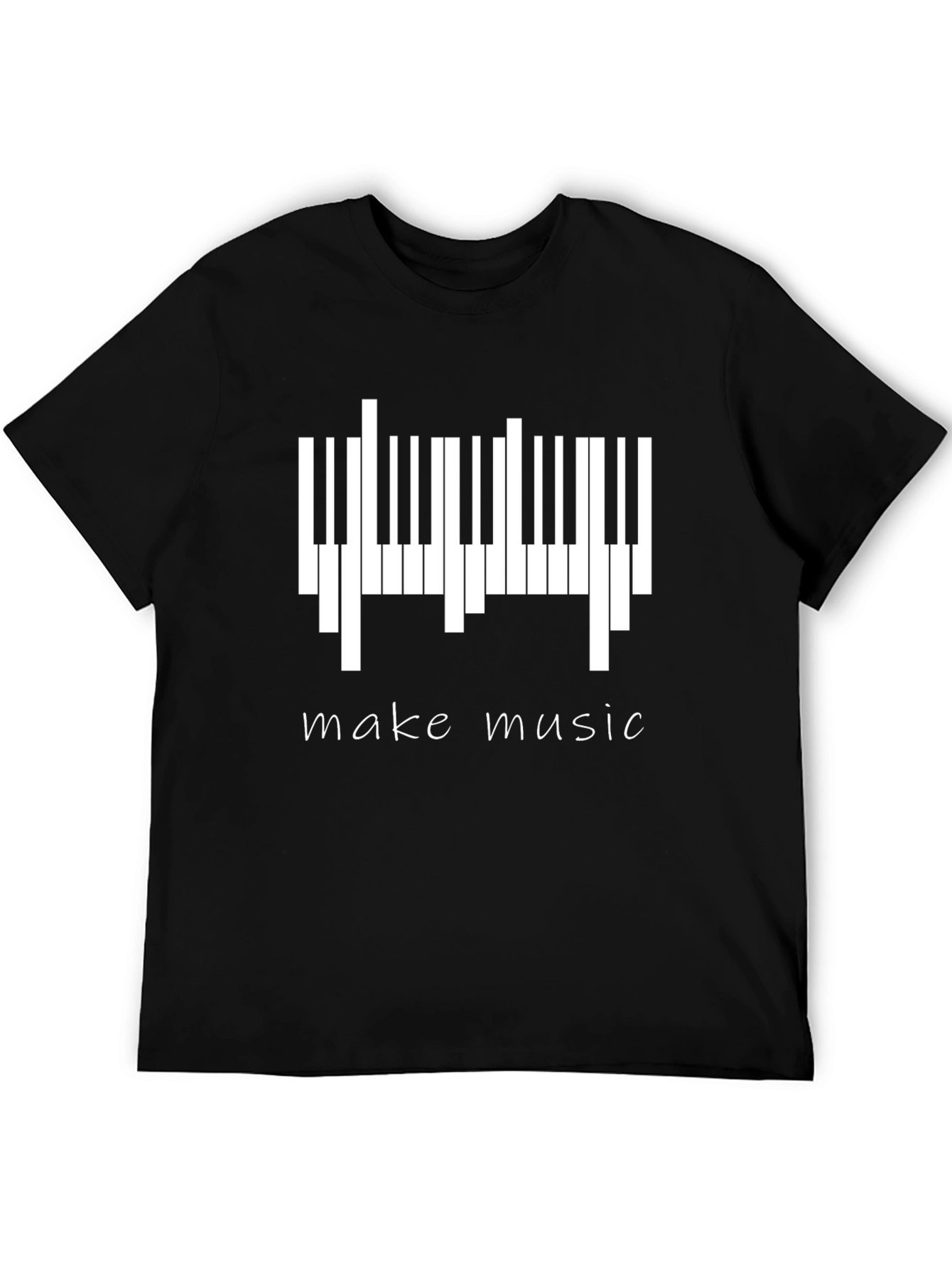 Make Music Piano Keys Graphic T-Shirt