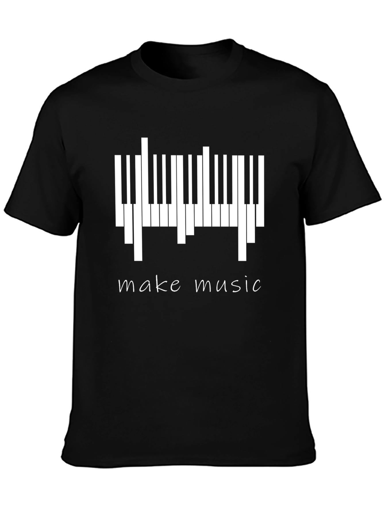 Make Music Piano Keys Graphic T-Shirt