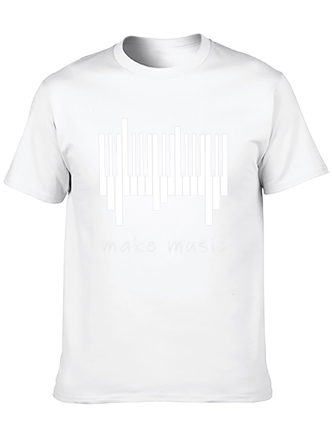 Make Music Piano Keys Graphic T-Shirt