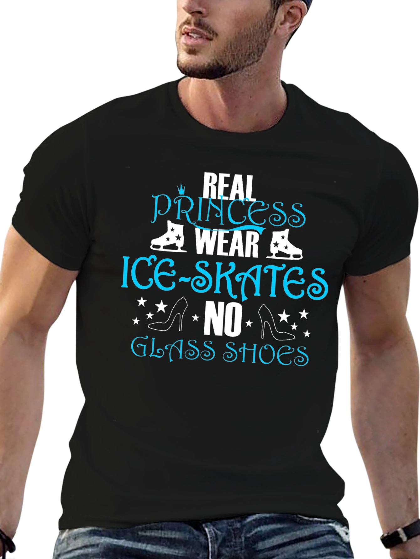 Real Princess Wear Ice Skates T-Shirt