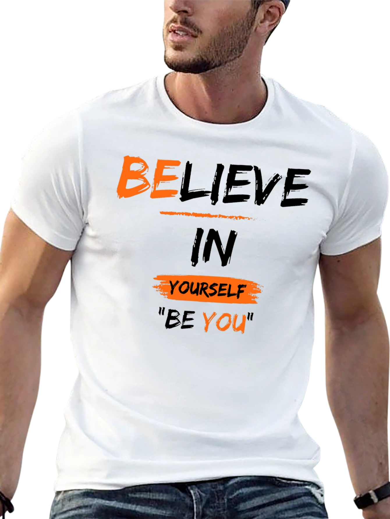 Believe in Yourself Graphic Tee - Black