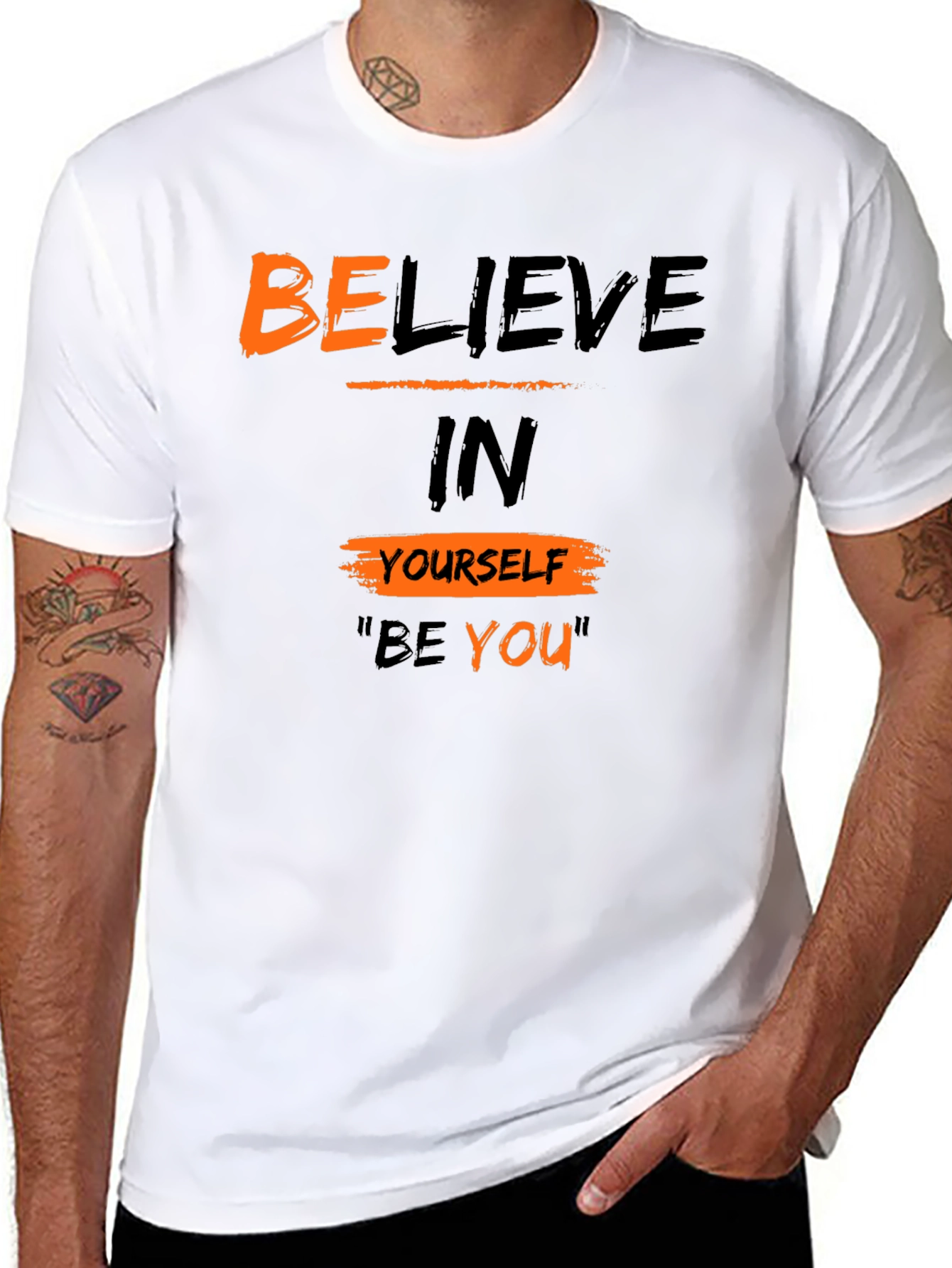 Believe in Yourself Graphic Tee - Black