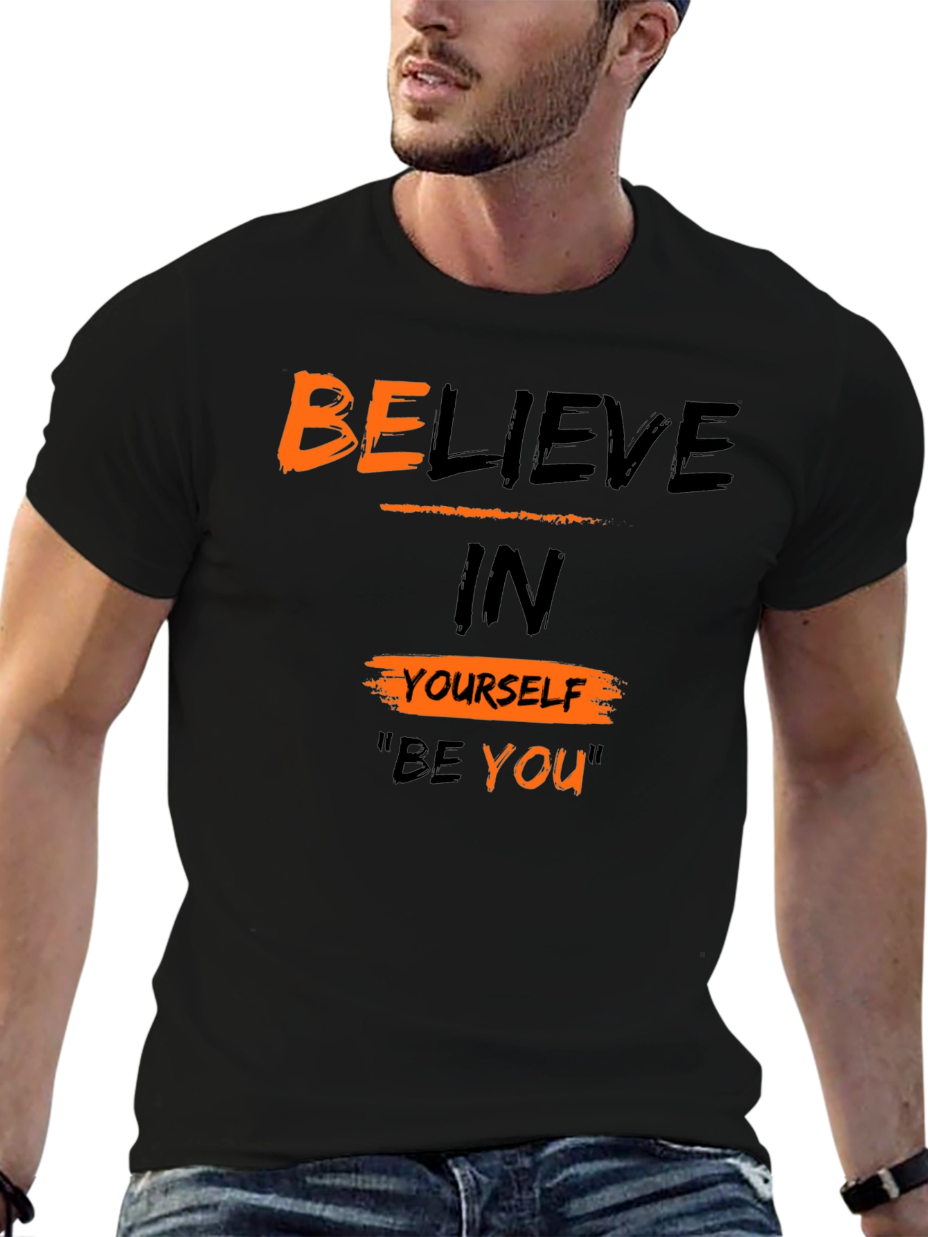 Believe in Yourself Graphic Tee - Black