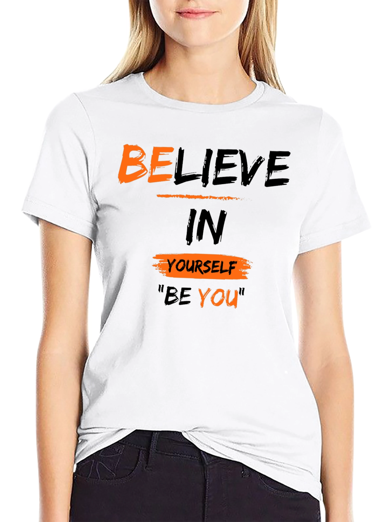 Believe in Yourself Graphic Tee - Black