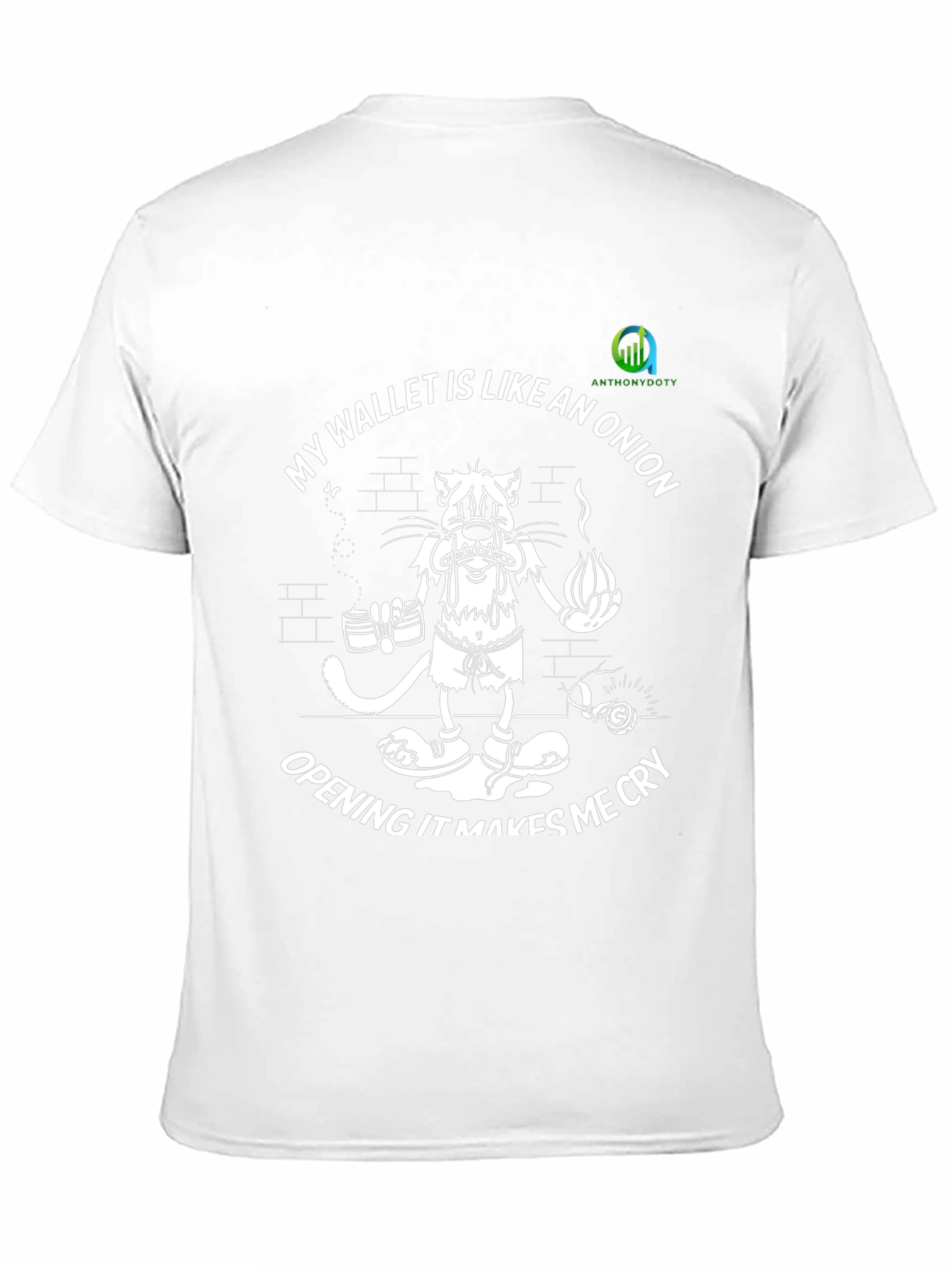 Funny Onion Wallet T-Shirt - Makes Me Cry