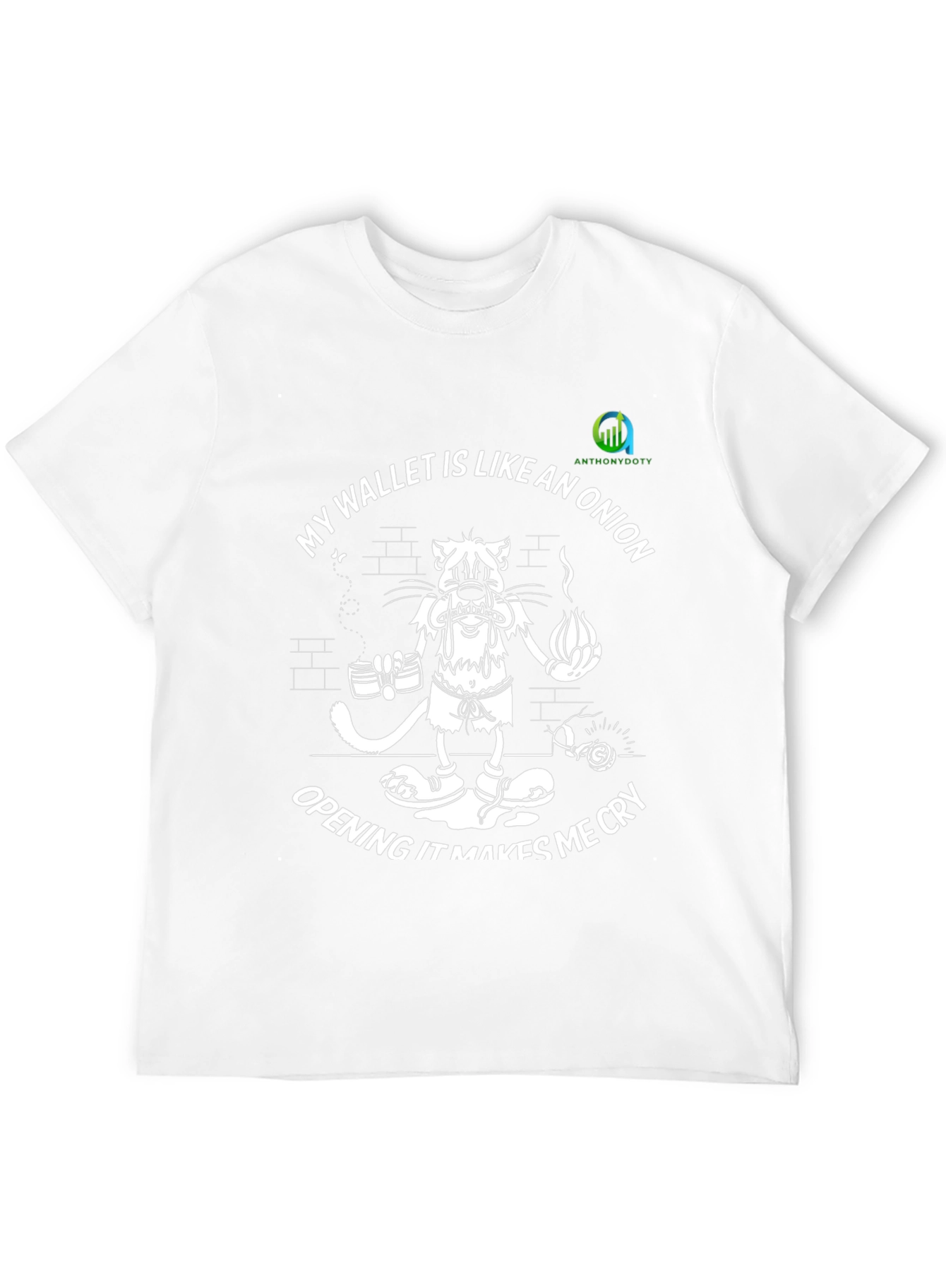 Funny Onion Wallet T-Shirt - Makes Me Cry
