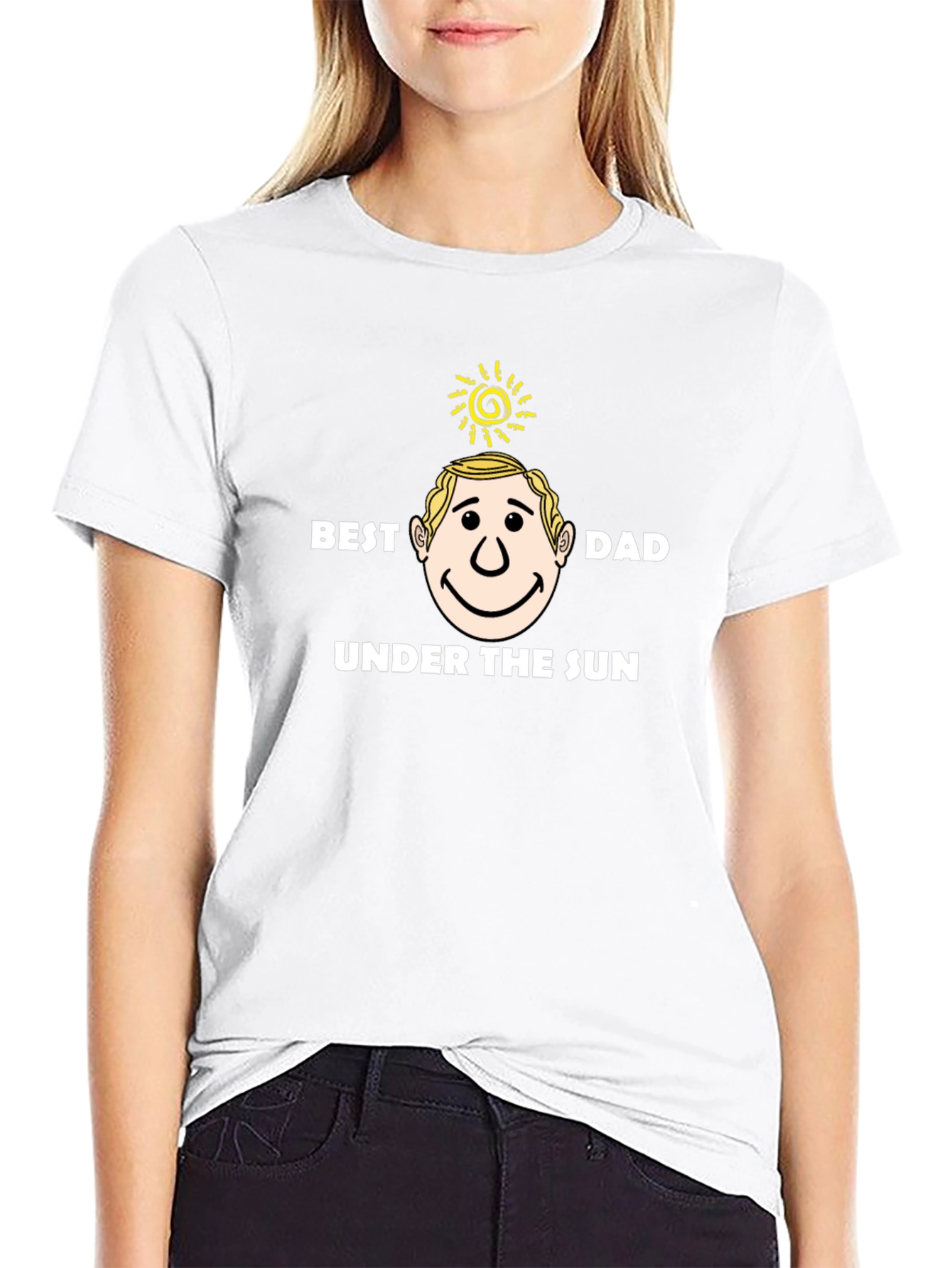 Best Dad Under the Sun Black T-Shirt