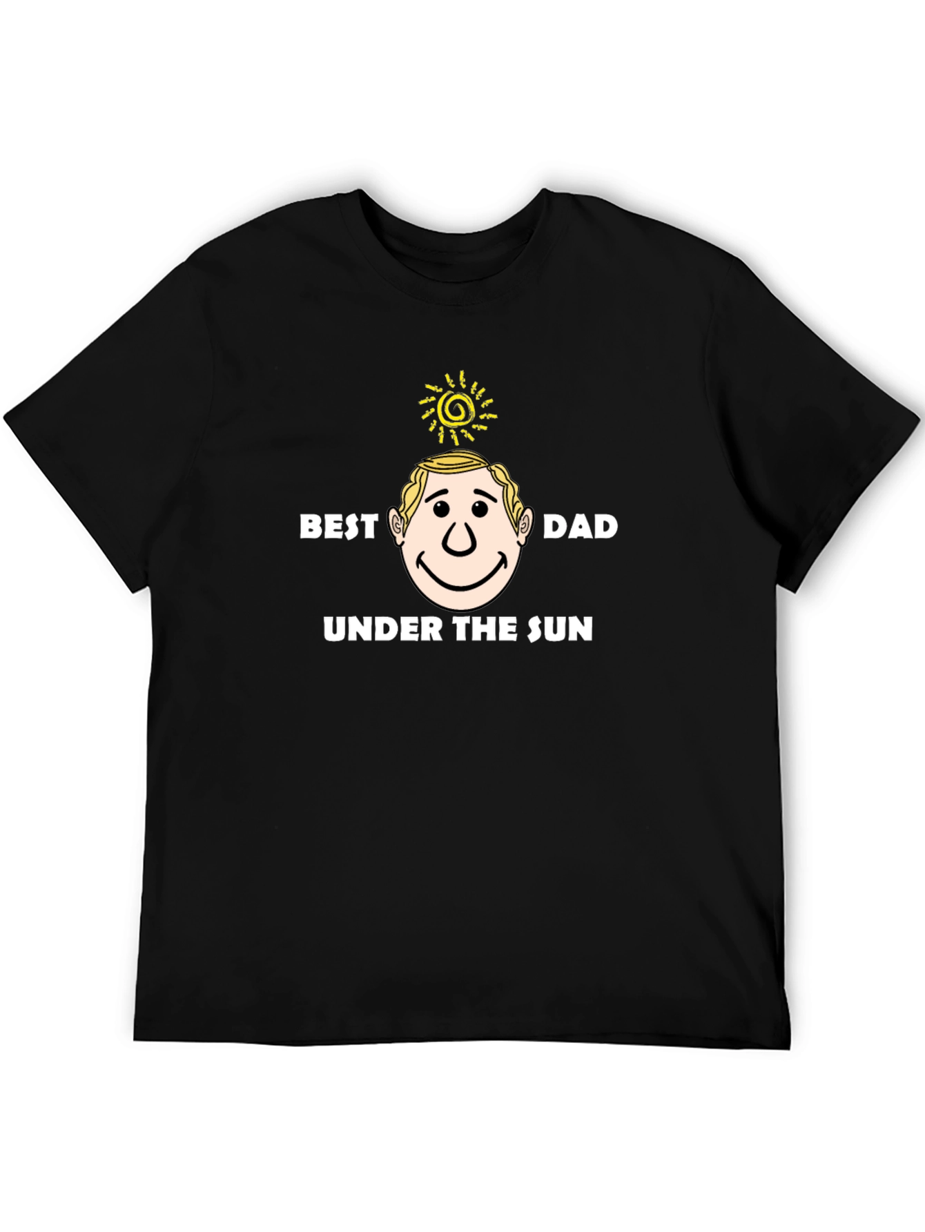 Best Dad Under the Sun Black T-Shirt