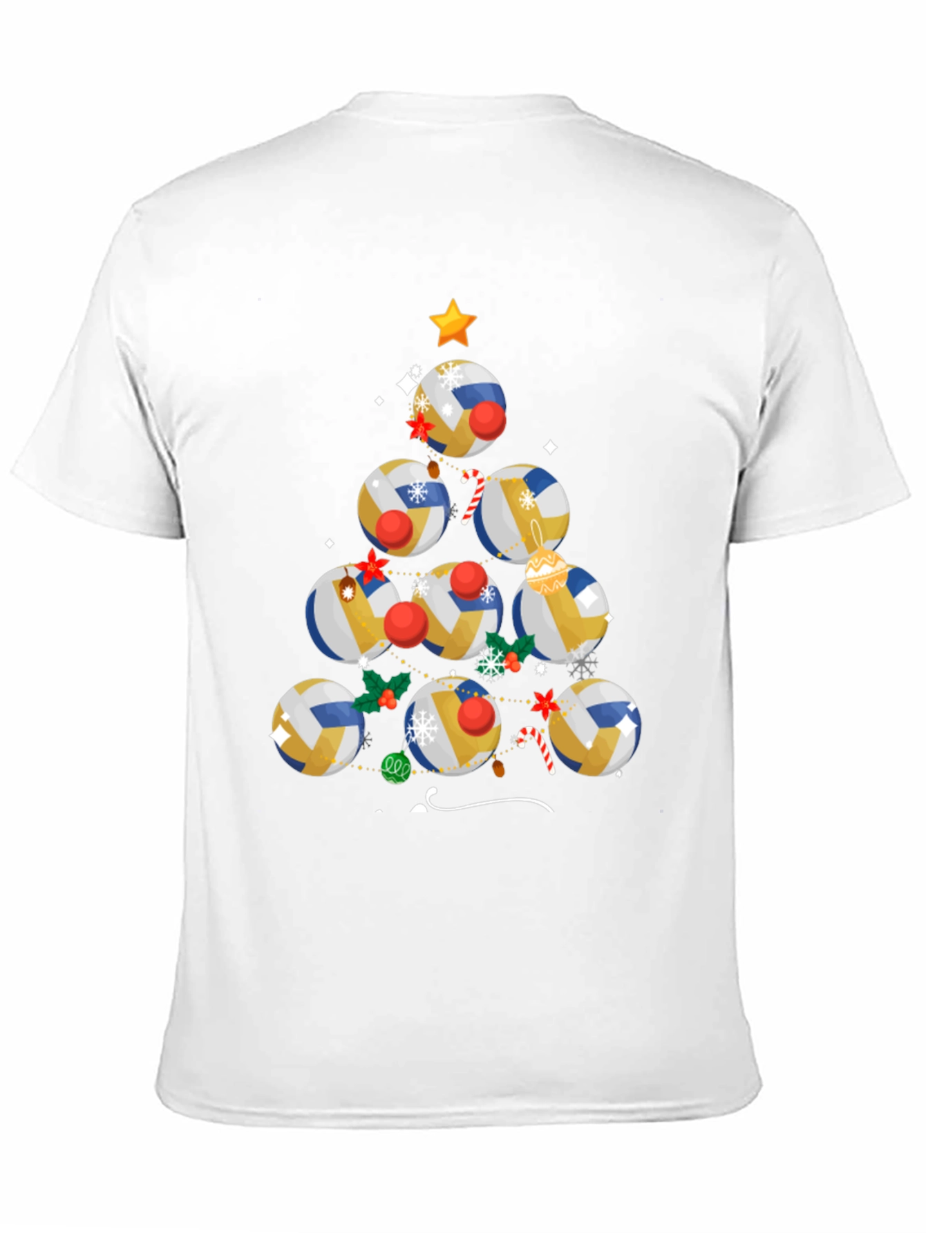 Volleyball Christmas Tree T-Shirt