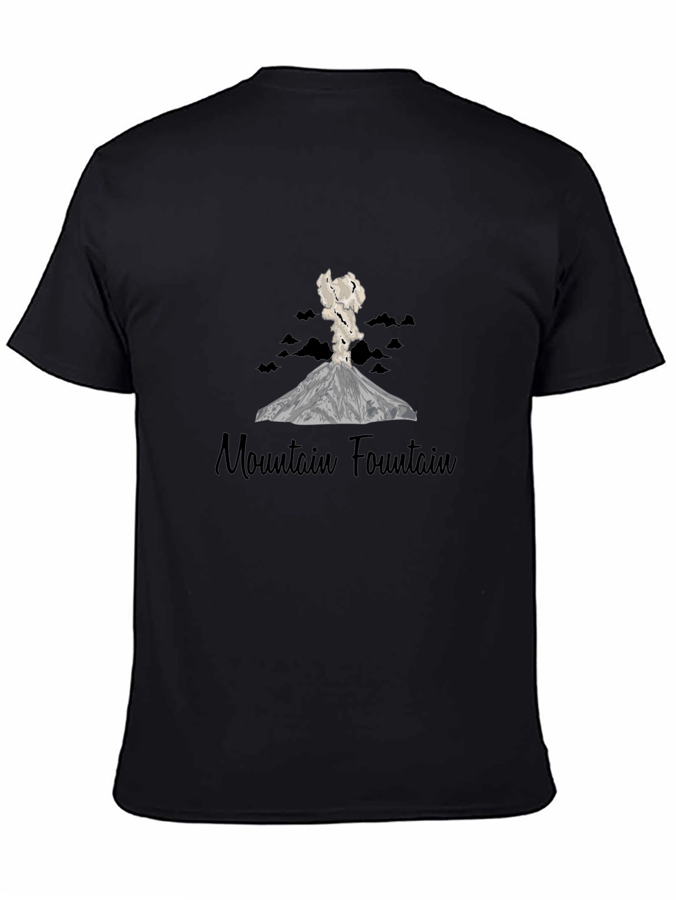 Mountain Fountain Black T-Shirt