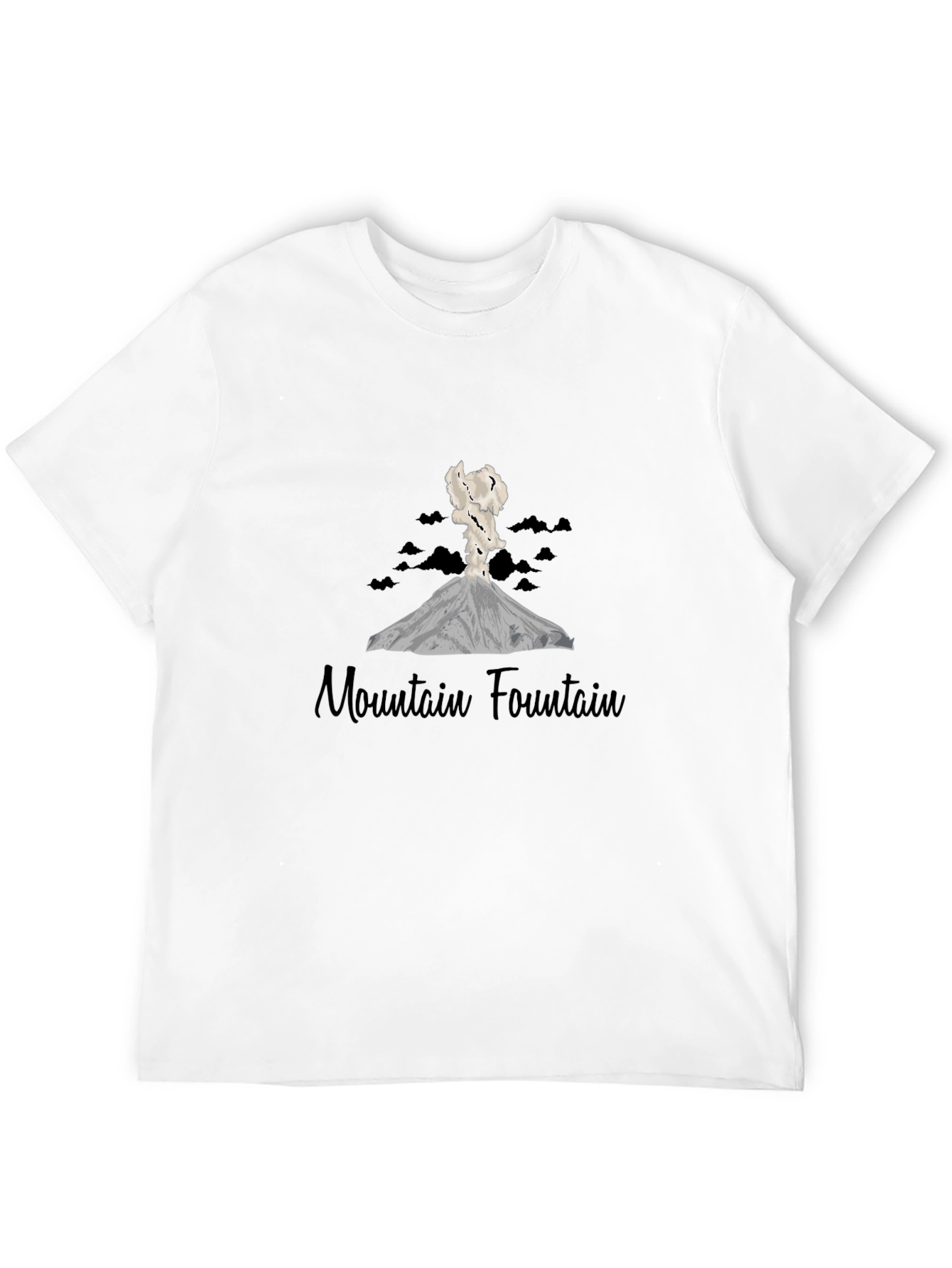 Mountain Fountain Black T-Shirt