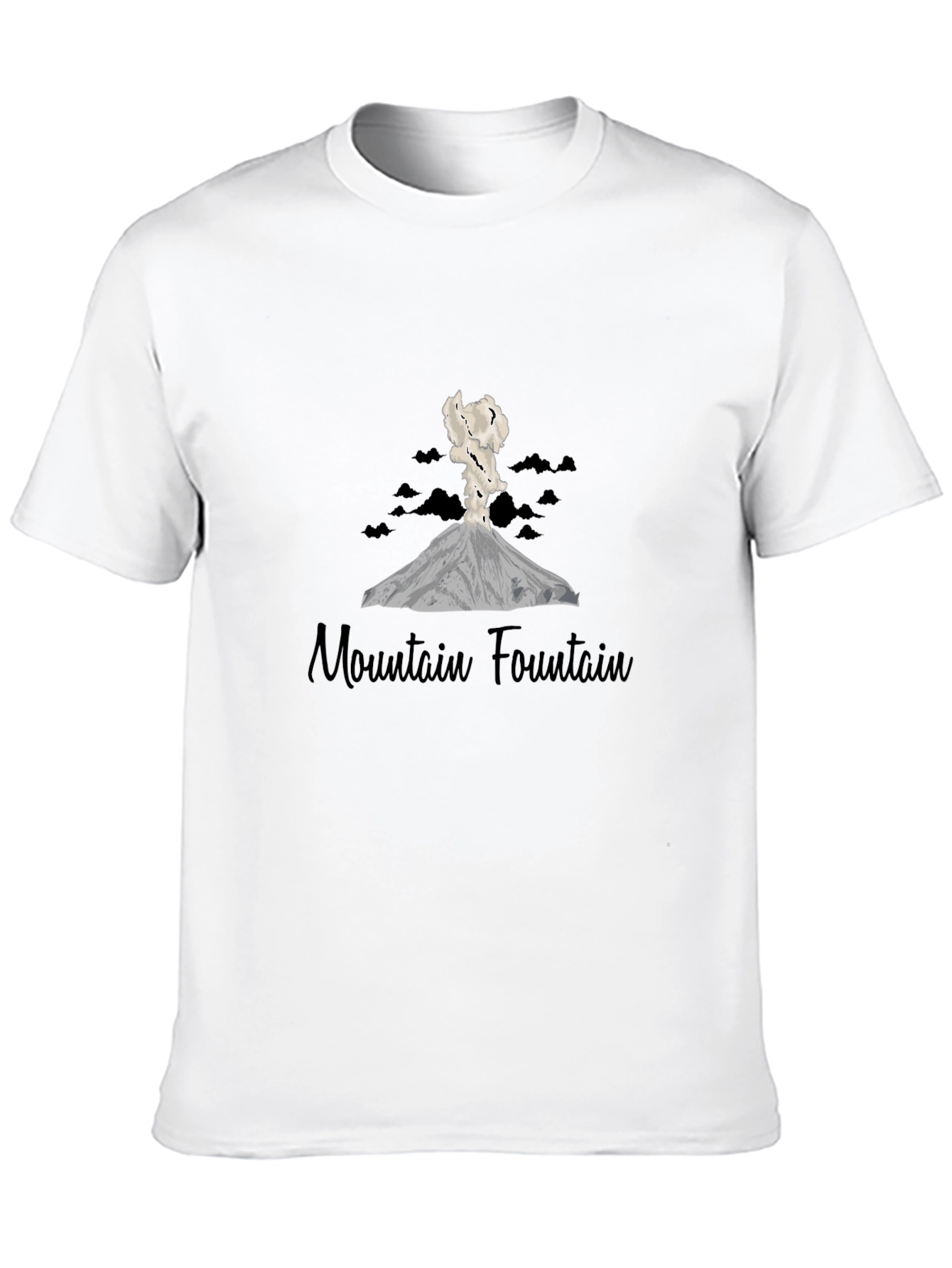 Mountain Fountain Black T-Shirt