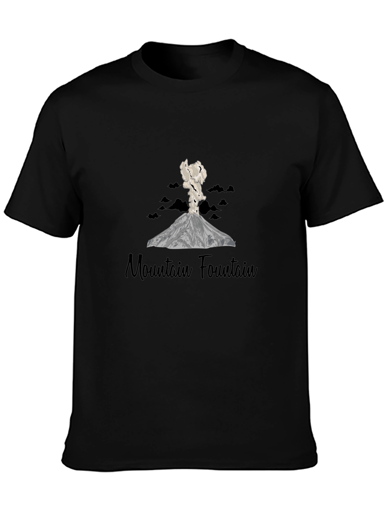 Mountain Fountain Black T-Shirt