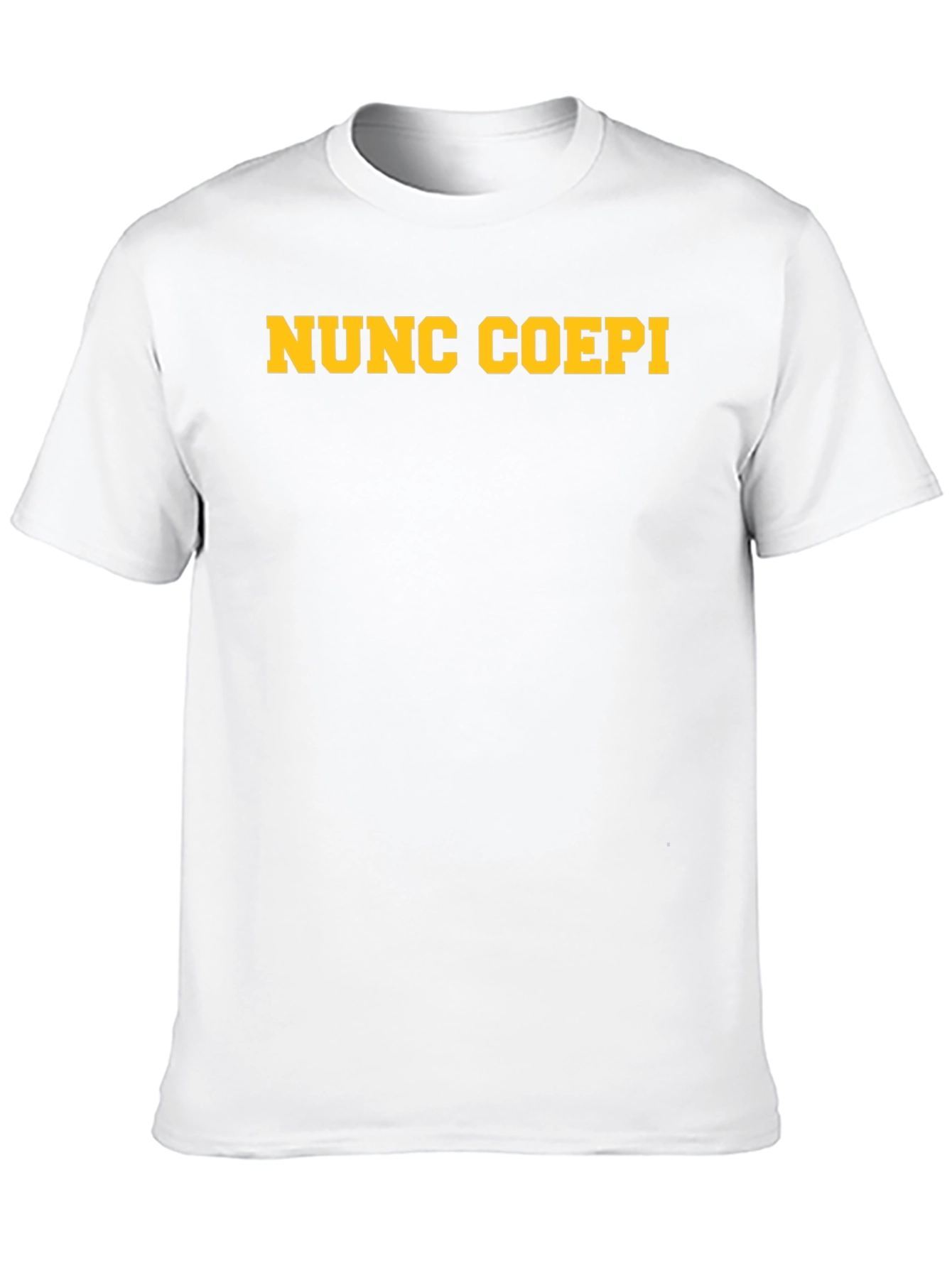 Nunc Coepi Graphic T-Shirt - Latin Phrase
