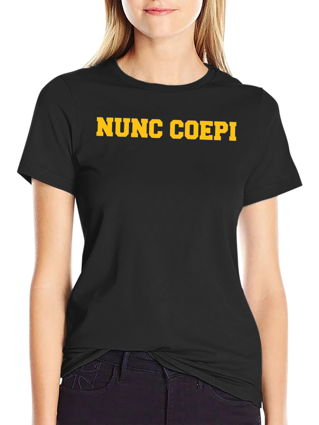 Nunc Coepi Graphic T-Shirt - Latin Phrase