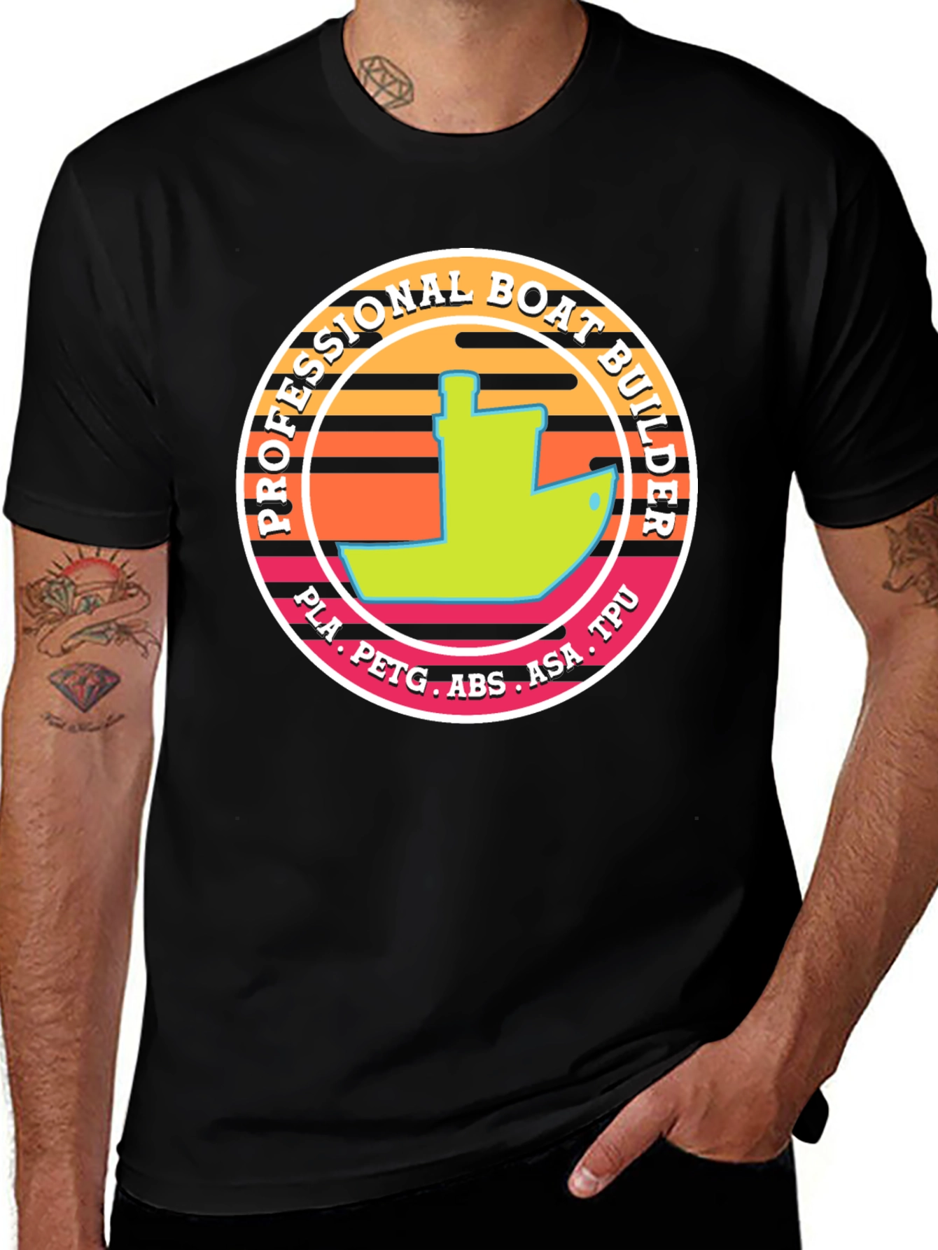 Professional Boat Builder Graphic T-Shirt