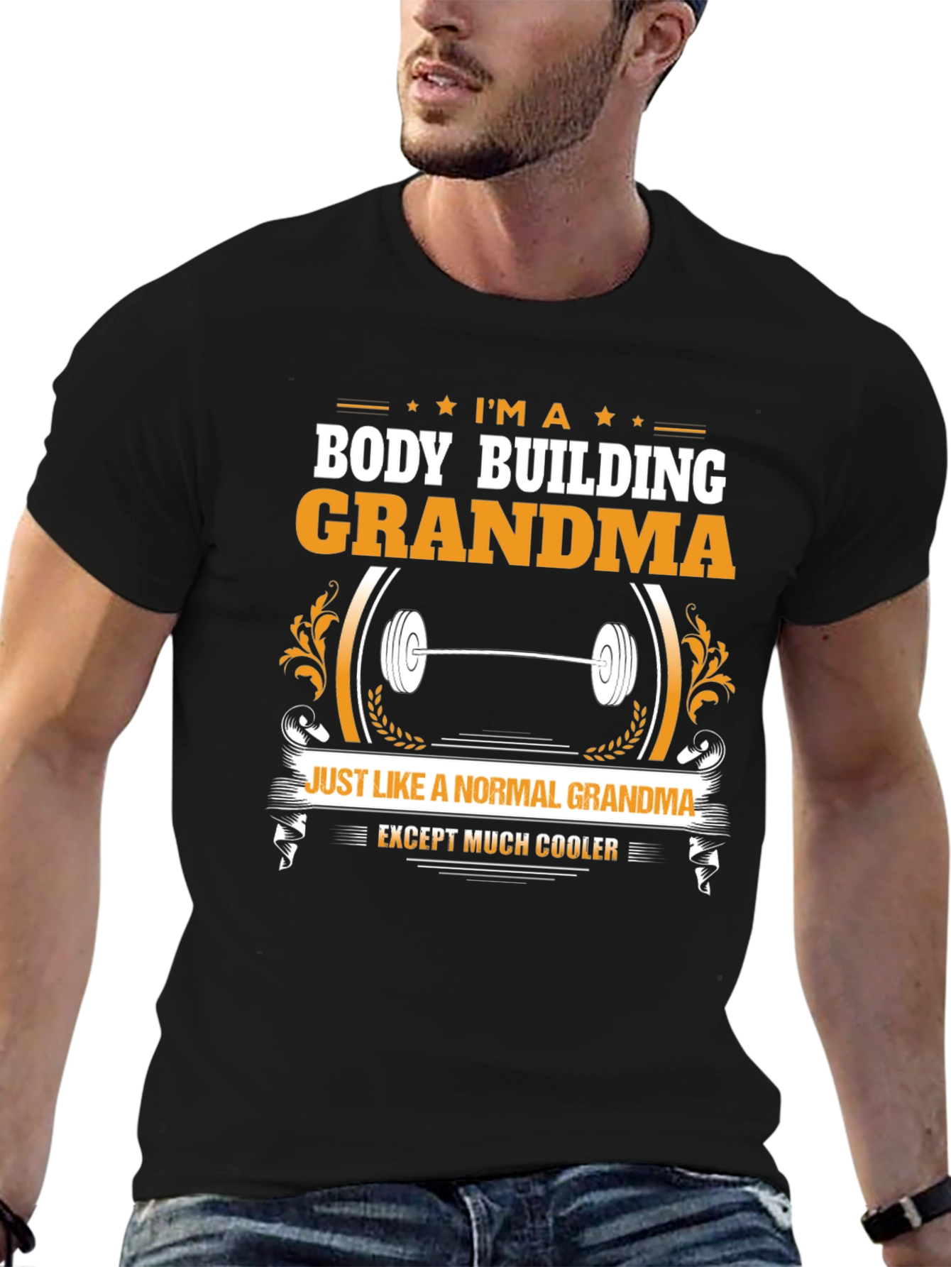 Bodybuilding Grandma Graphic T-Shirt
