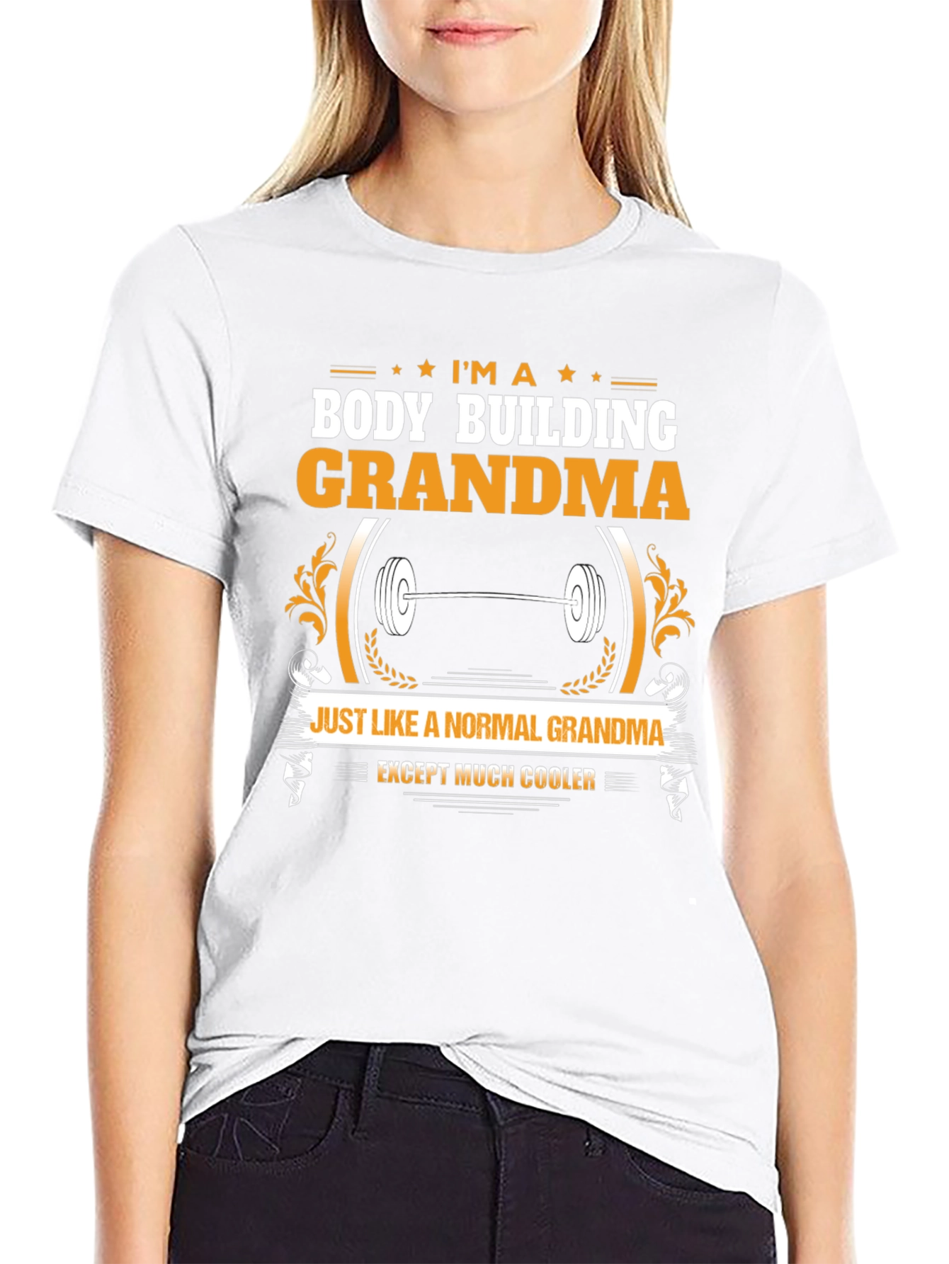 Bodybuilding Grandma Graphic T-Shirt
