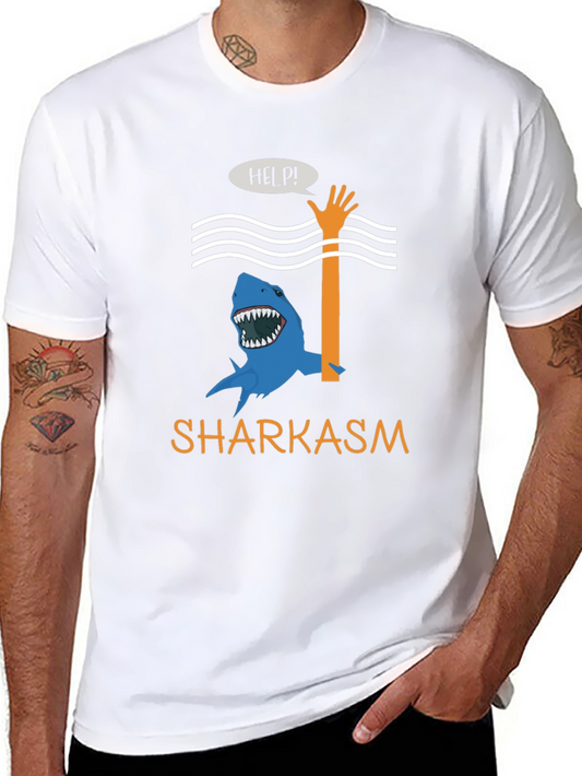 Sharkasm Funny Graphic T-Shirt