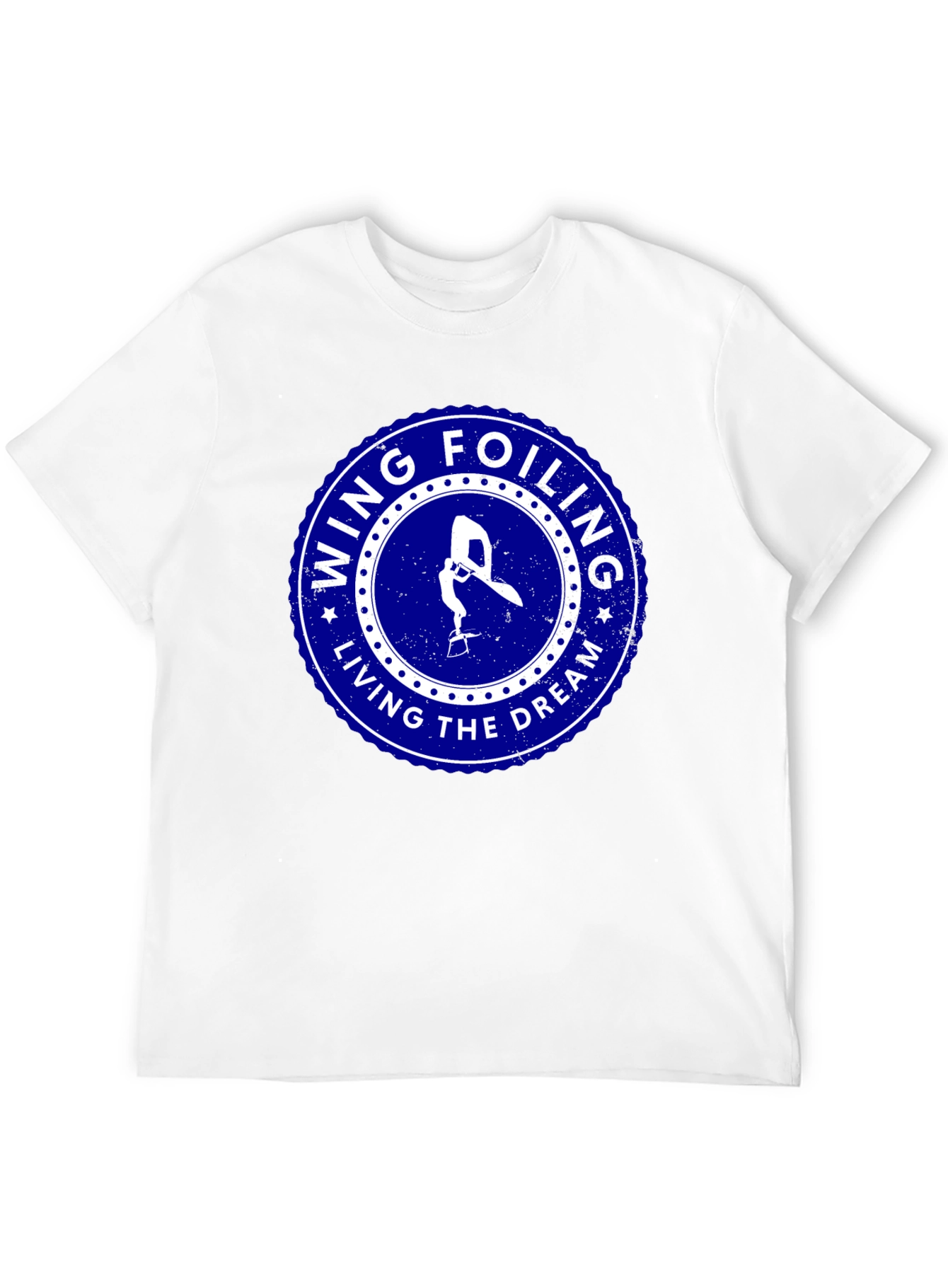 Wing Foiling Living the Dream Black T-Shirt