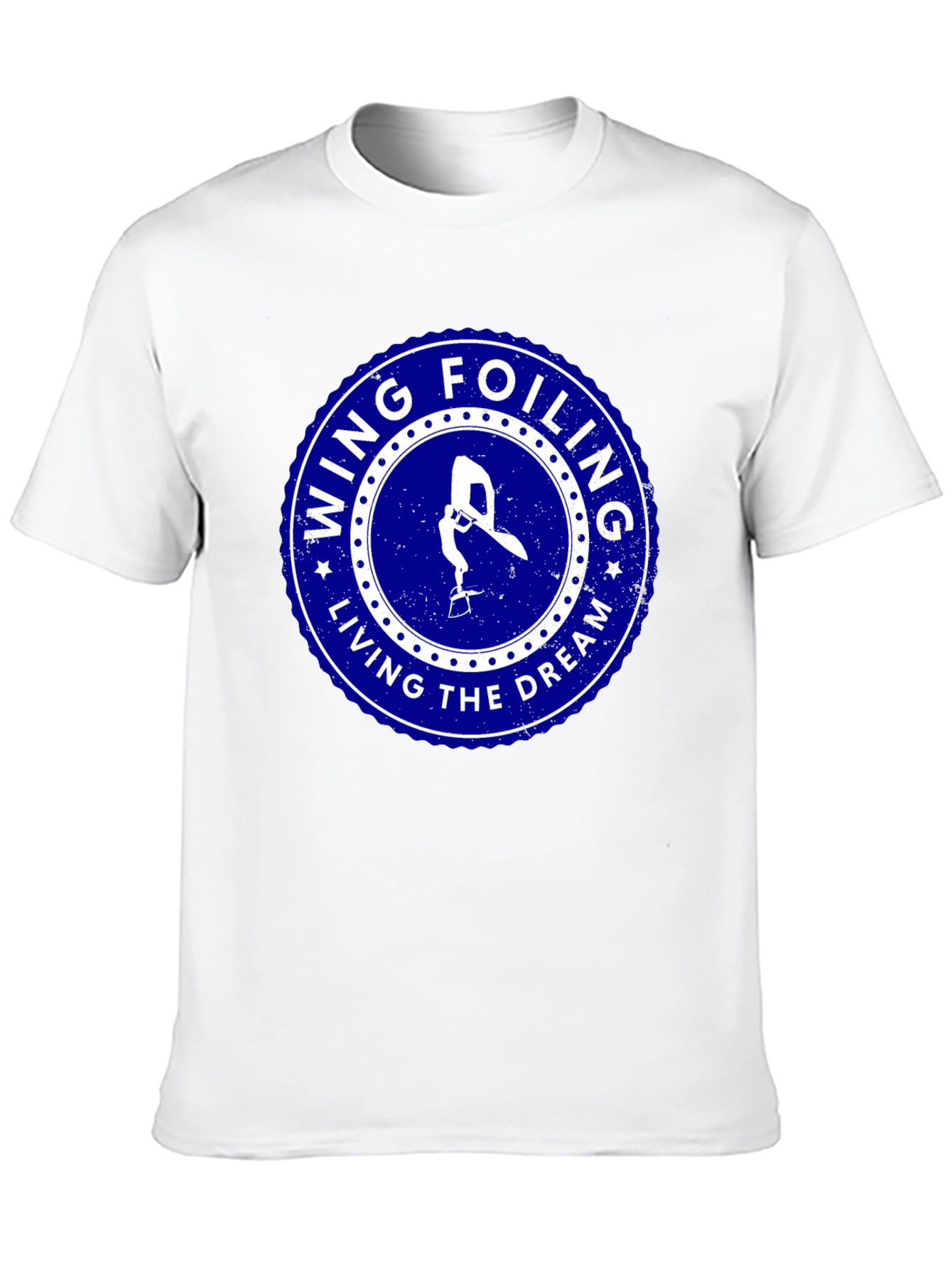 Wing Foiling Living the Dream Black T-Shirt