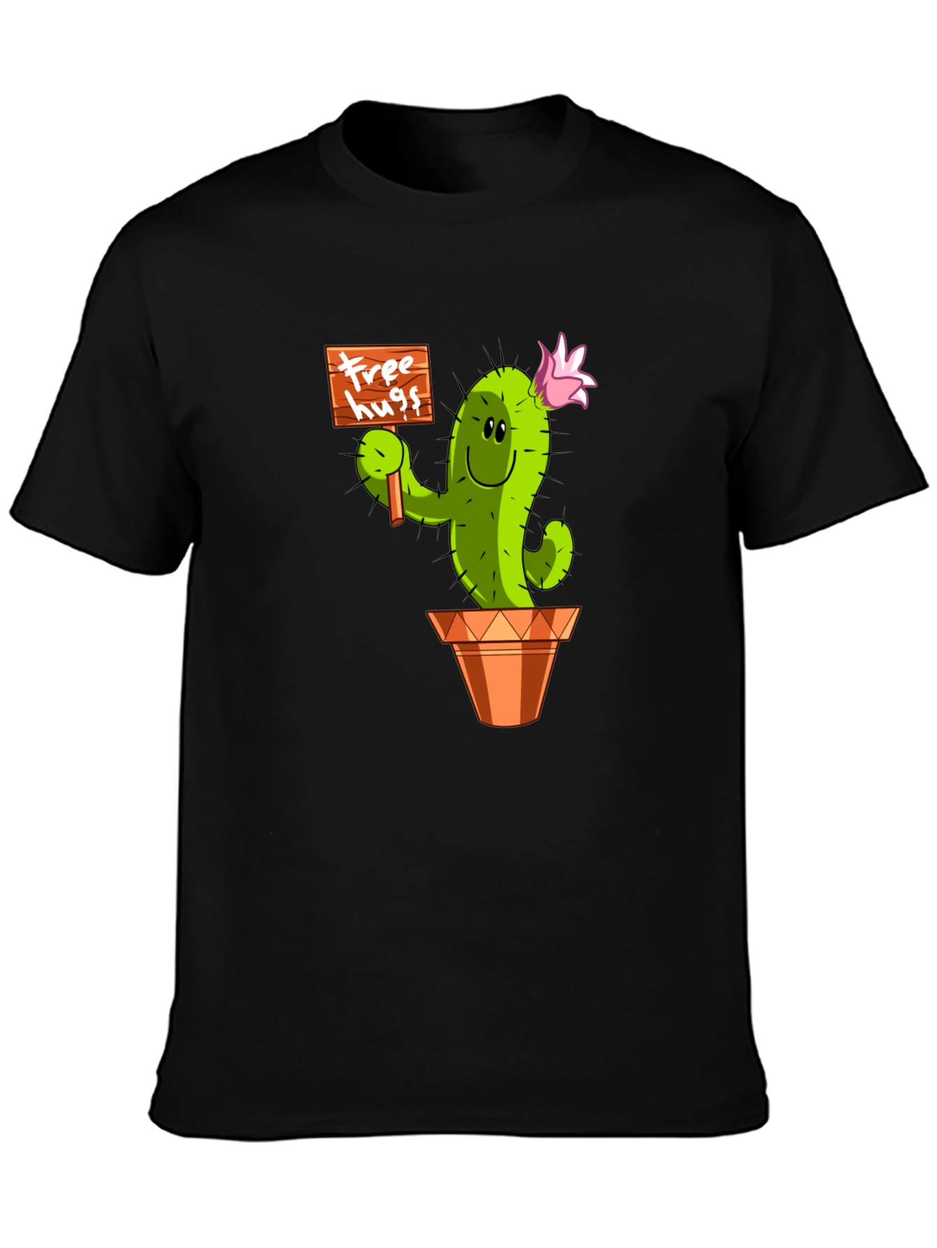 Cactus Free Hugs Graphic T-Shirt