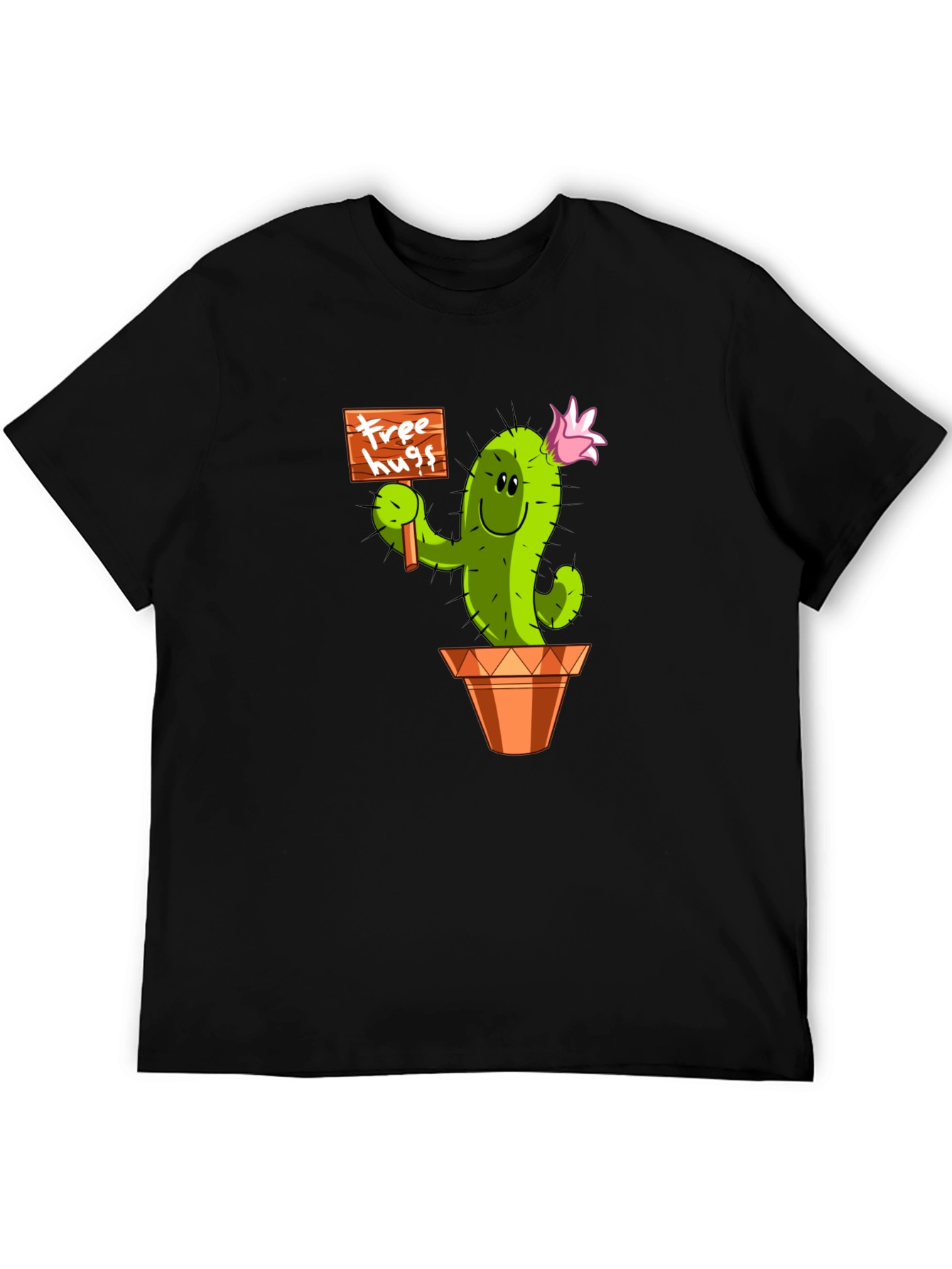 Cactus Free Hugs Graphic T-Shirt