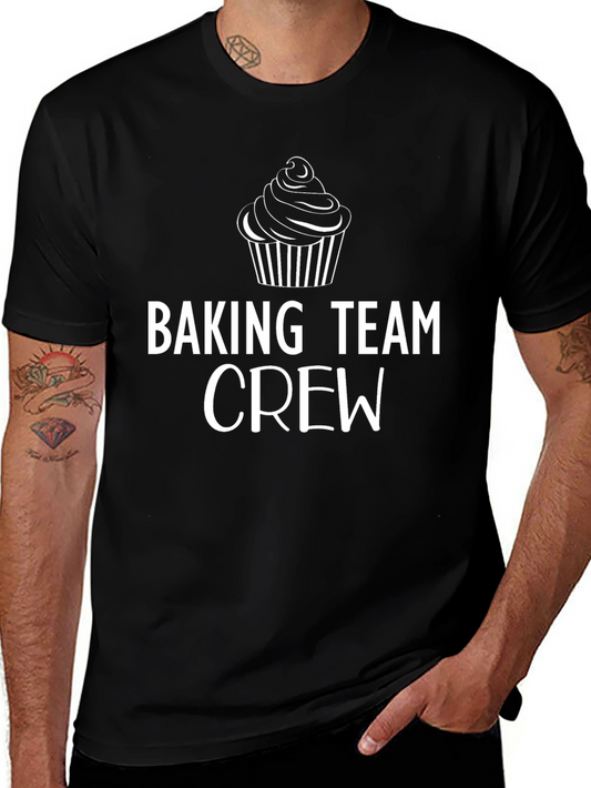 Baking Team Crew T-Shirt - Cute Cupcake Tee