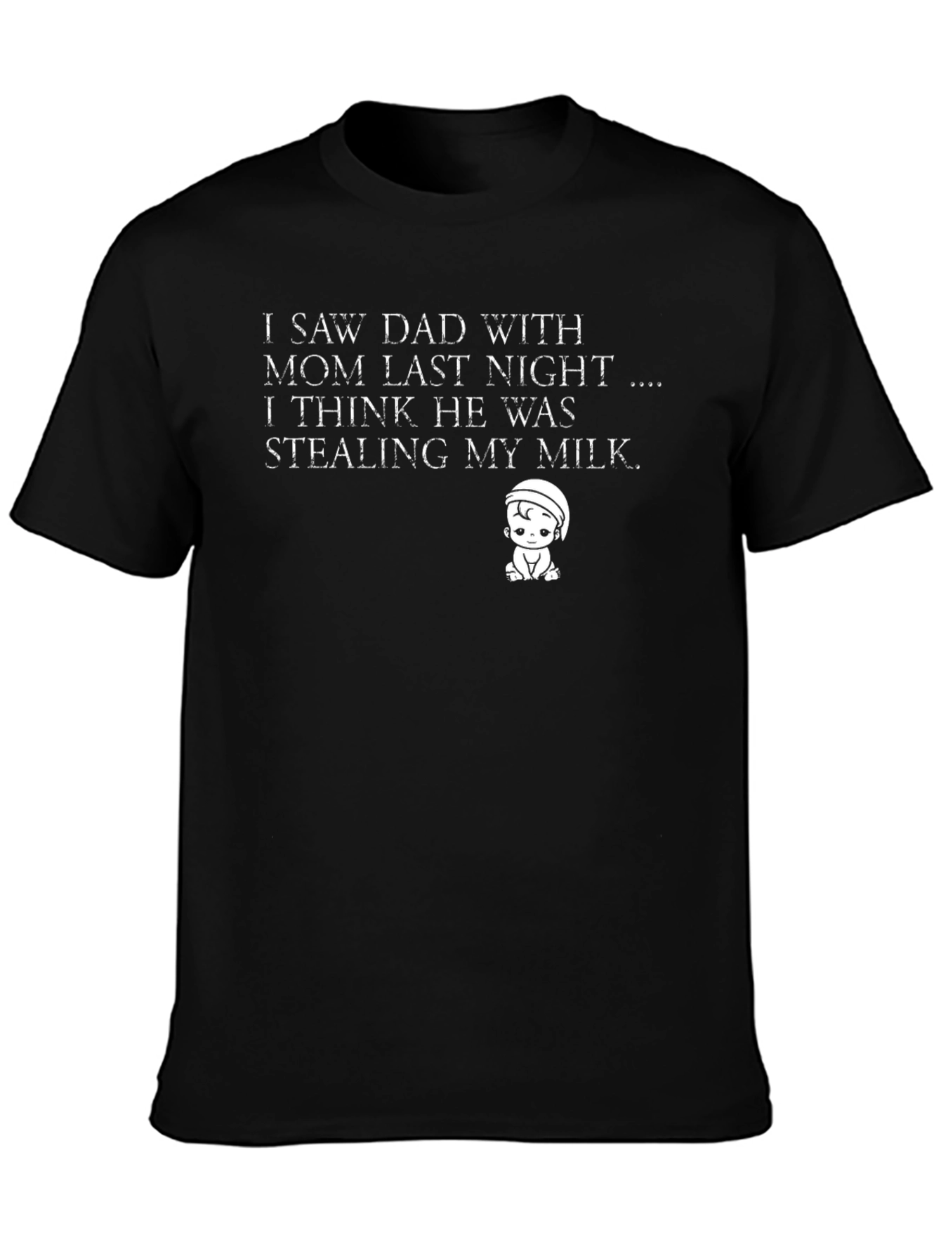 Funny Dad Stealing Milk T-Shirt