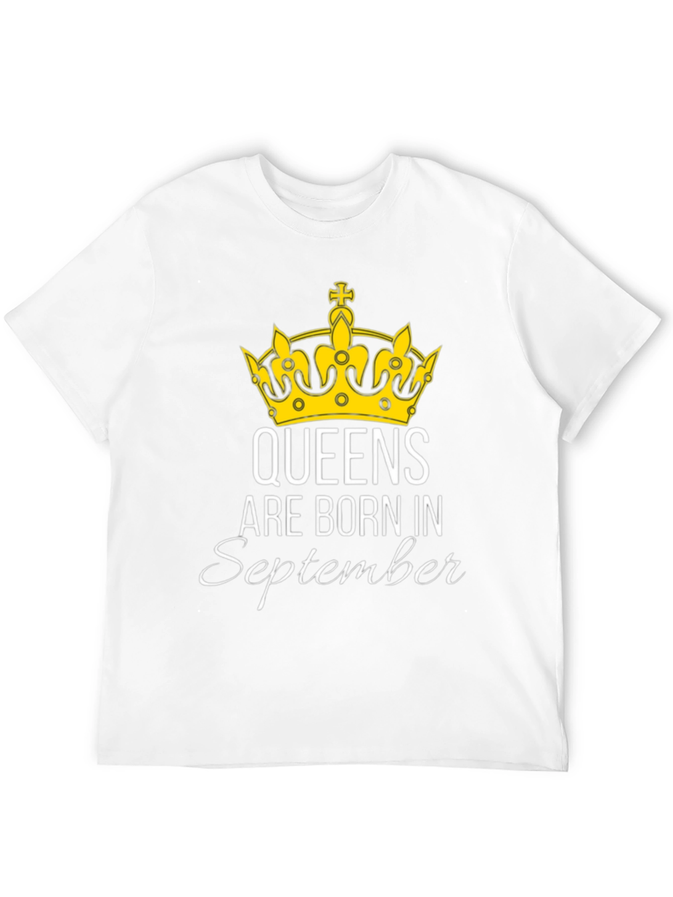 Queens Are Born in September Black T-Shirt