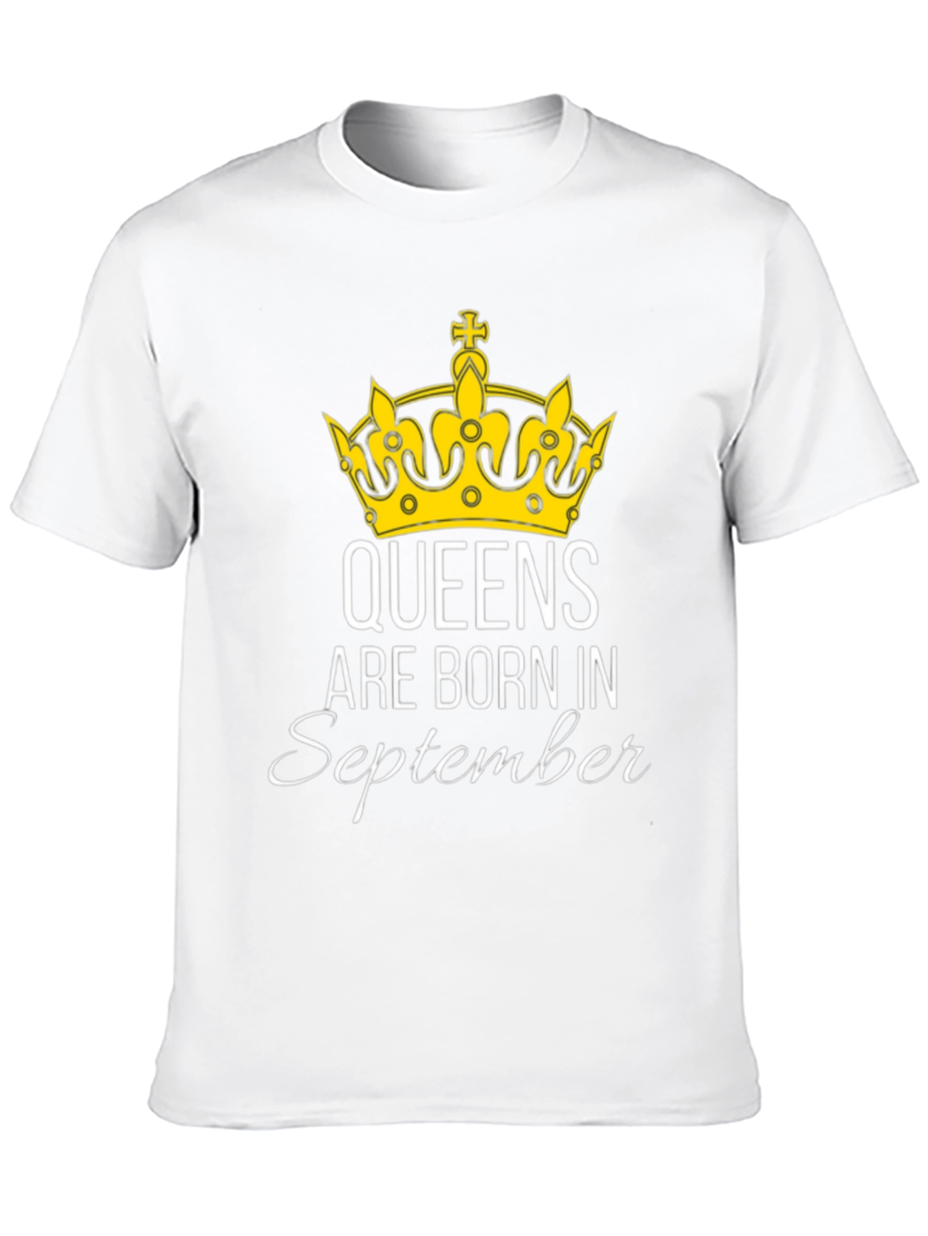 Queens Are Born in September Black T-Shirt