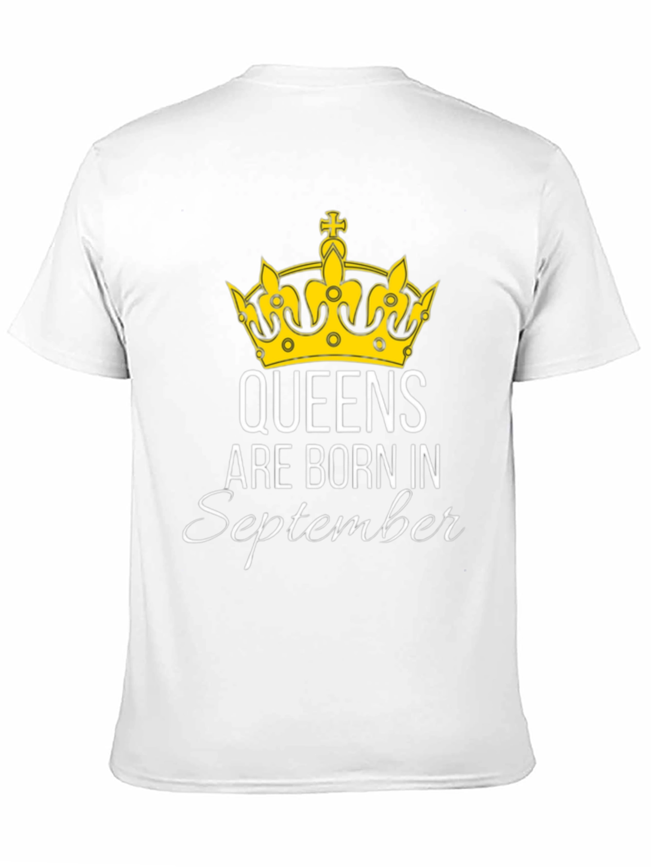 Queens Are Born in September Black T-Shirt