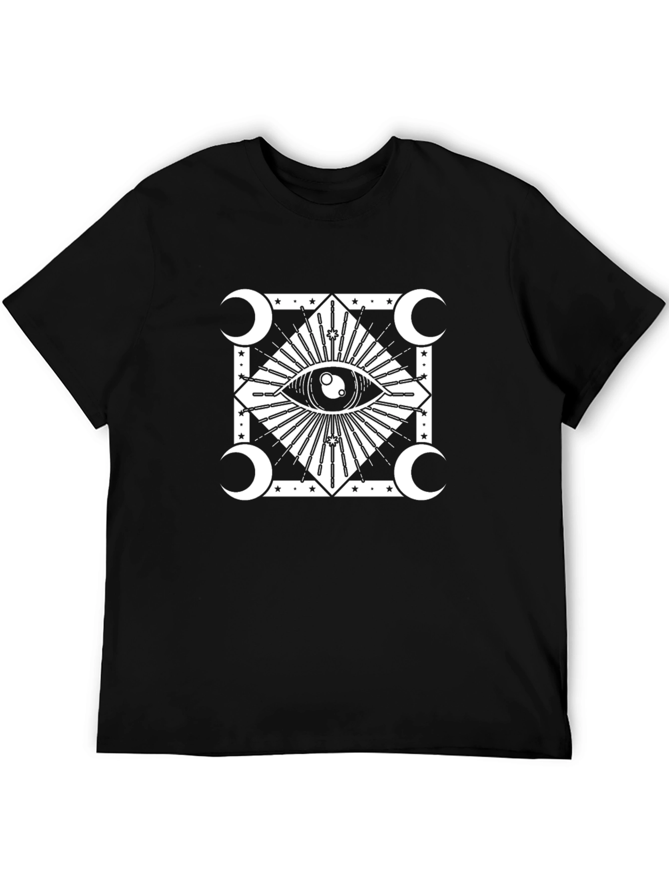 Mystic Eye Graphic Tee - Black Cotton