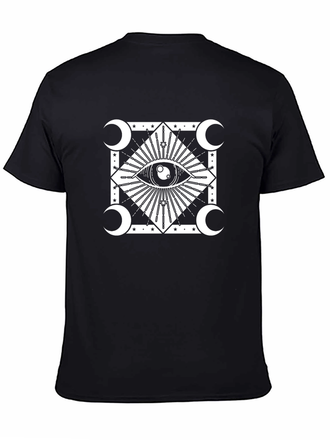Mystic Eye Graphic Tee - Black Cotton