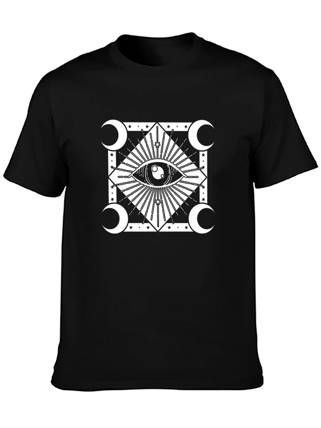 Mystic Eye Graphic Tee - Black Cotton