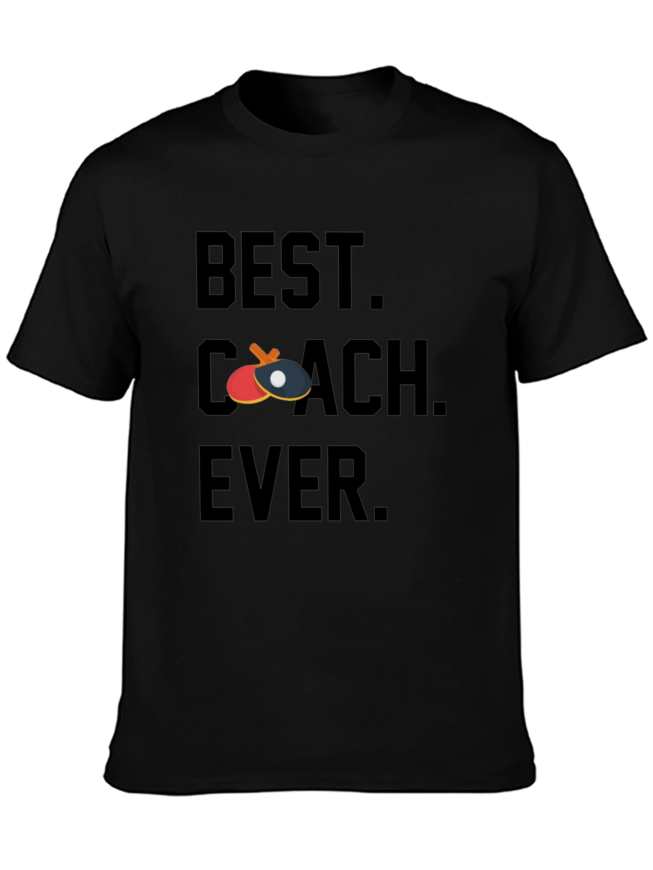 Best Coach Ever Table Tennis Graphic Tee