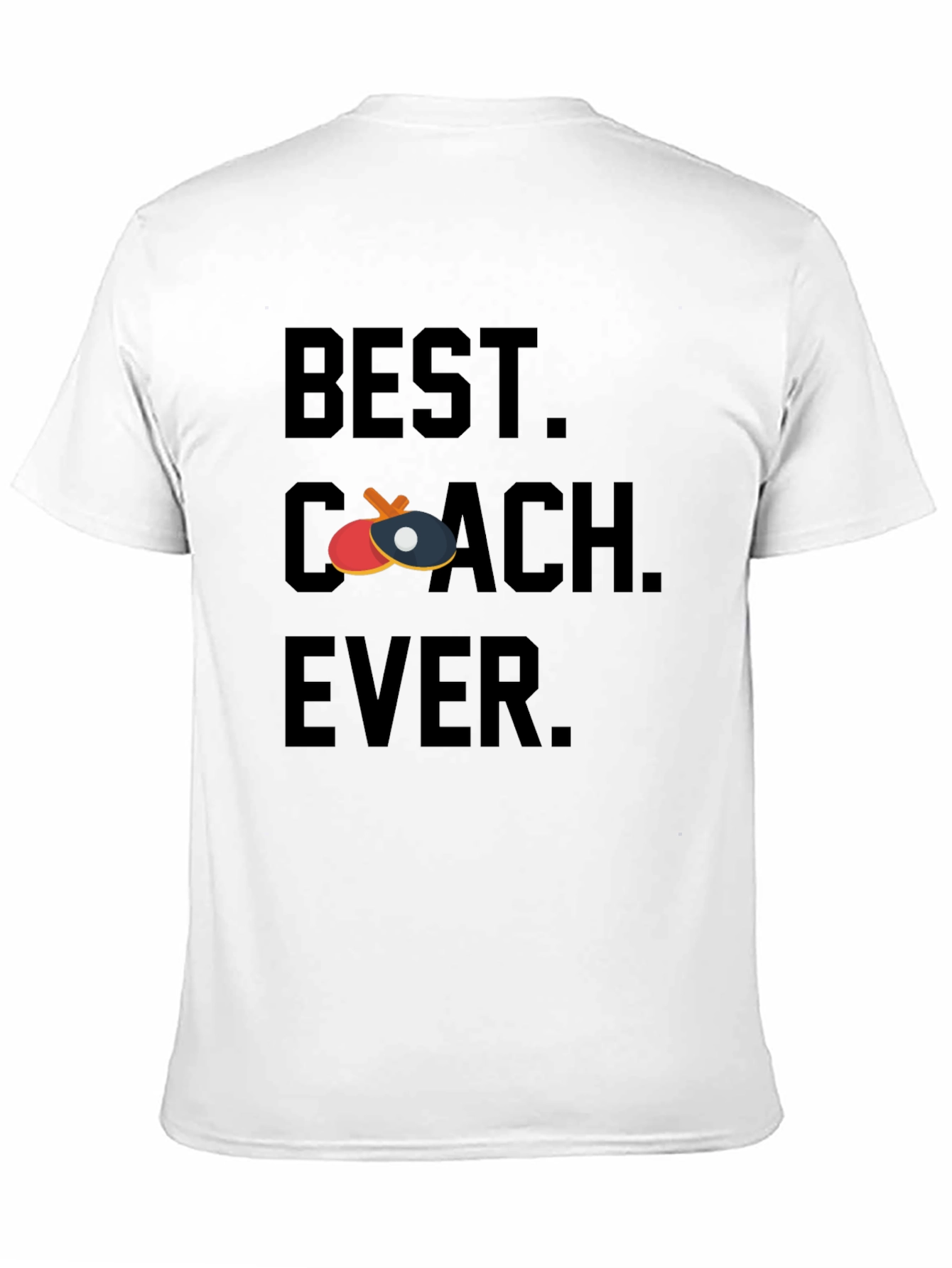 Best Coach Ever Table Tennis Graphic Tee